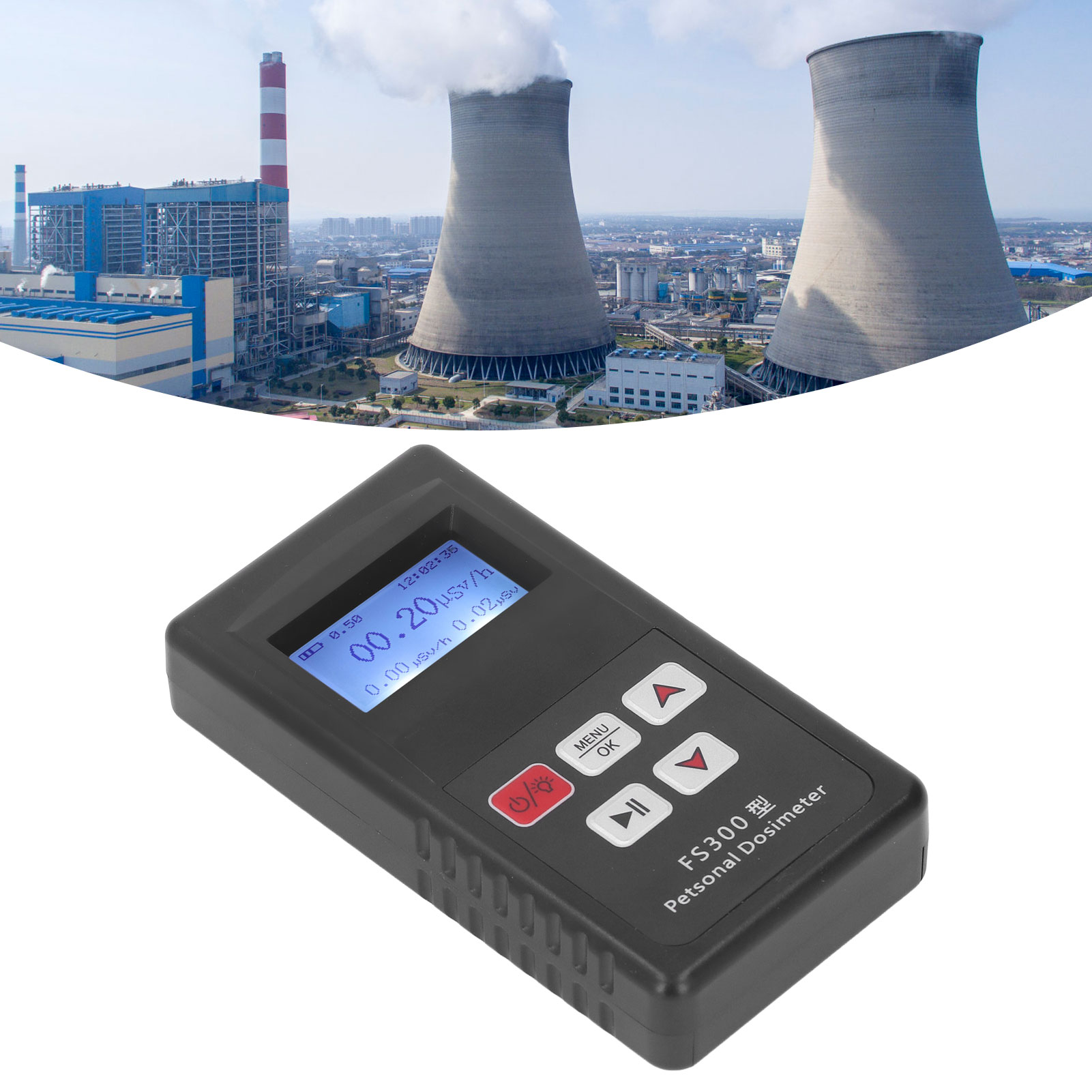 Fs300 Nuklearstrahlungsdetektor, Röntgendetektor, Alarm Bei Nuklearer Kontamination Durch Ionisierende Strahlung (chinesisch, Englisch, Japanisch)