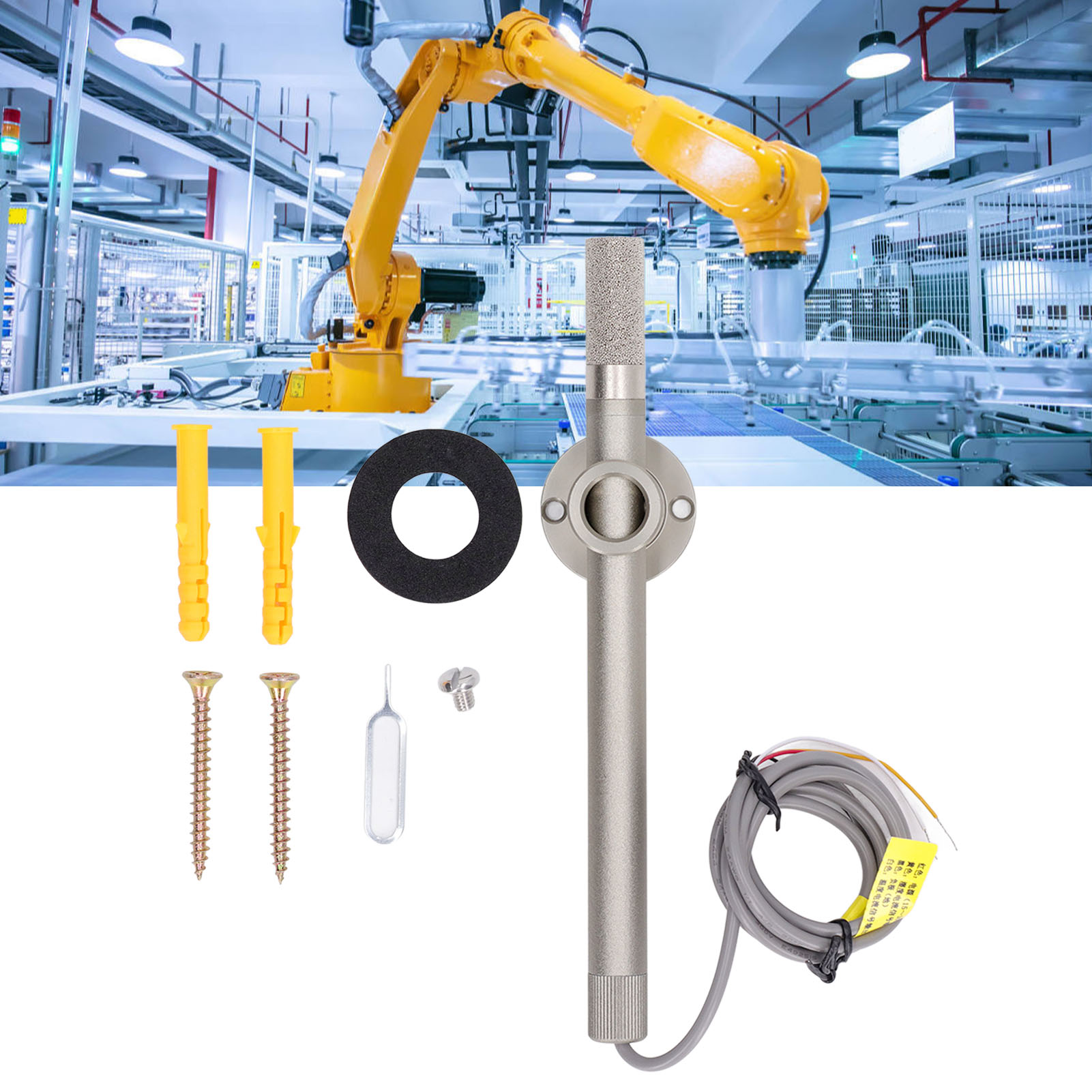 Hochpräziser Industrieller Temperatur- Und Feuchtigkeitssensor Fg6020, Wandmontierter Spannungs- Und Stromtransmitter Für 1530v Dc-leitungen