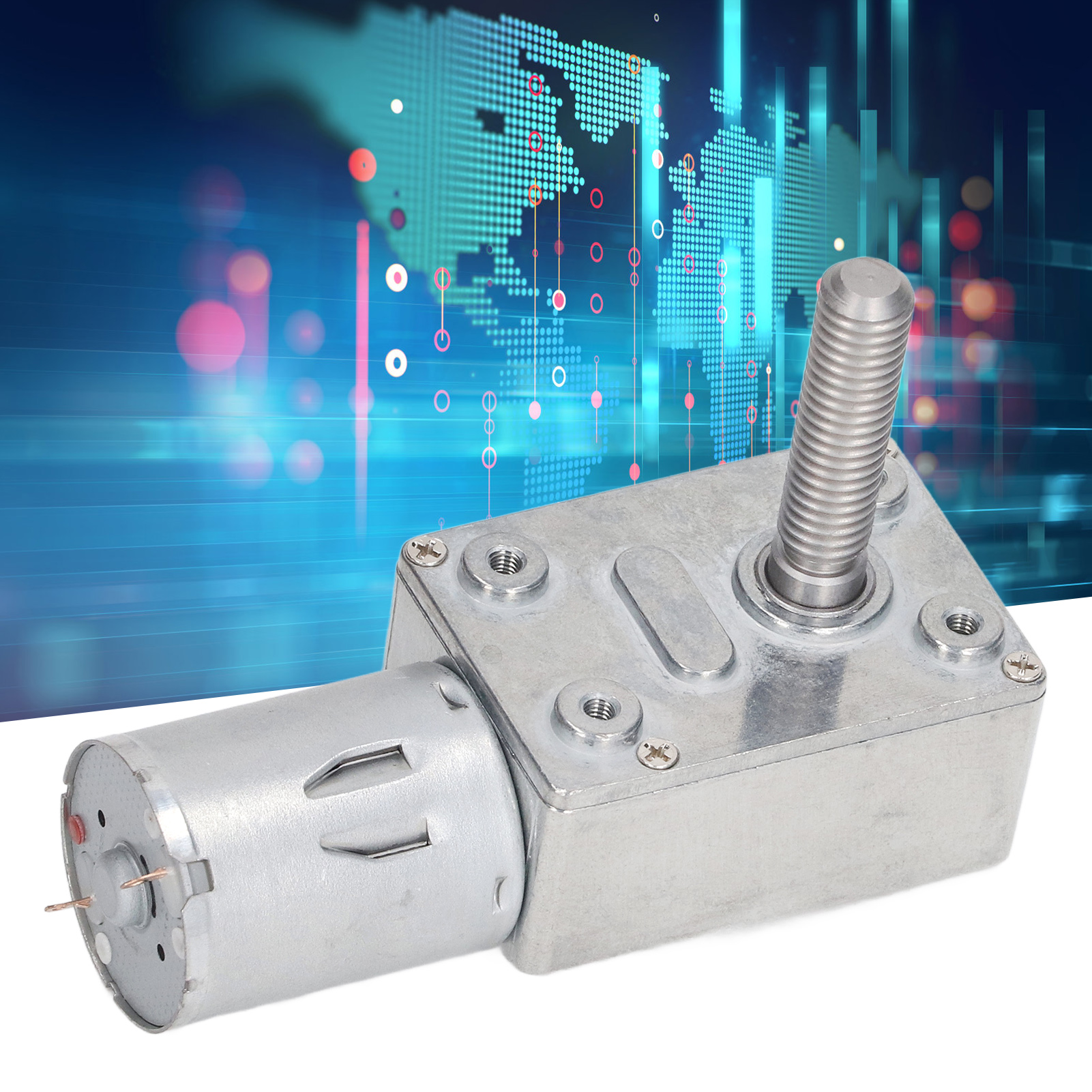 4632-370 Dc12v 66rpm Schneckengetriebe-gleichstrommotor Mit M833mm Gewinde.