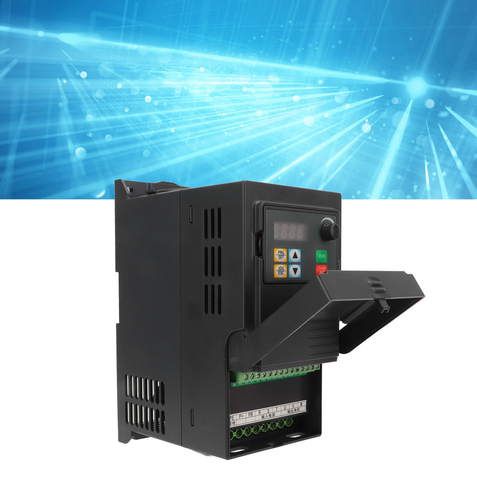 Universeller Vektor-frequenzumrichter Für Kleine Motoren Der Serie Lk321, Dreiphasiger Eingang 380-440 V, Dreiphasiger Ausgang 0-440 V, 1,5 Kw, Mit Rs485-kommunikation Und Integrierter Bremseinheit.