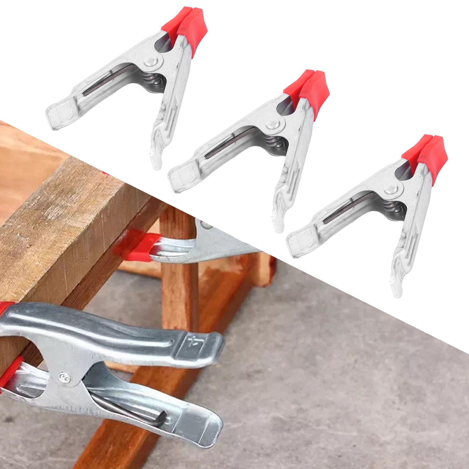 10 Cm (4 Zoll) A-rahmen-zwinge Für Holzarbeiten, Robust Und Ideal Zum Befestigen Von Wasserrohren, Holzplanken Und Steinen. Ausgestattet Mit Federklemmen.