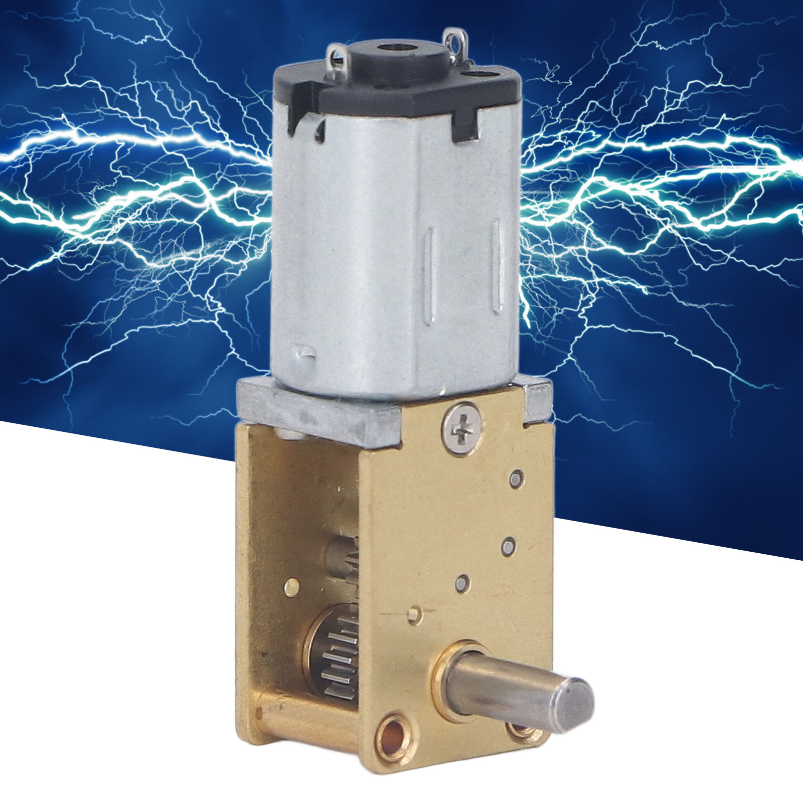 Einachsiger Schneckengetriebemotor 1218-n20, 12 V, Für Intelligente Fahrzeuge, Miniatur-gleichstrommotor Mit Niedriger Drehzahl Und Montagehalterung, 27 U/min