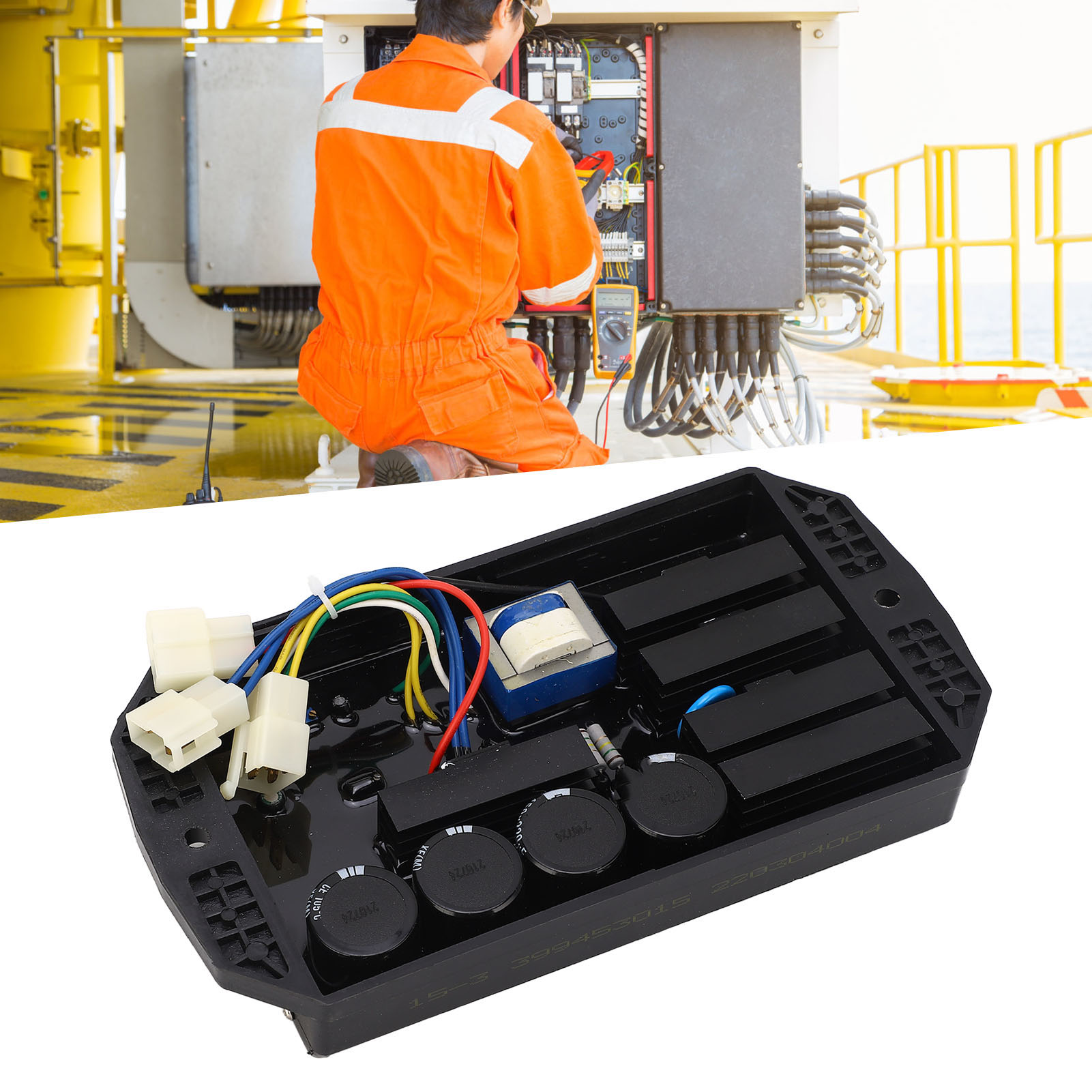 Automatischer Spannungsregler Für Bürstenbehaftete Generatoren Avr 15-3eip, 8-adriger Dreiphasen-spannungsstabilisator Avr 15 Kw, Spannungsregelungsplatine Für Stromaggregate.