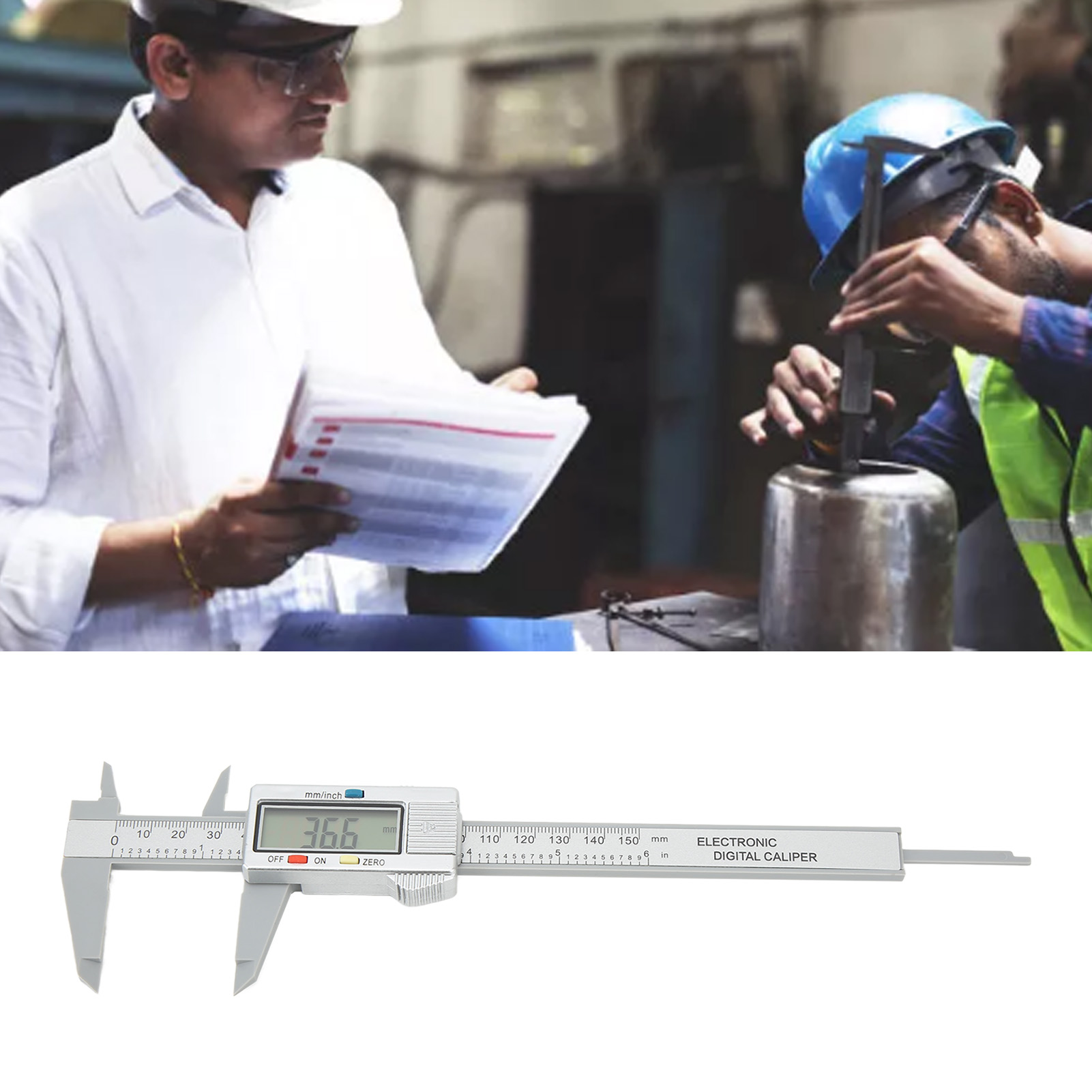 Digitaler Messschieber 6 Zoll, Maximaler Messbereich 6 Zoll Oder 150 Mm, Digitaler Elektronischer Messschieber Pa66 Mit Extra Großem Lcd-bildschirm, Messwerkzeug Für Imperiale Und Metrische Einheiten,