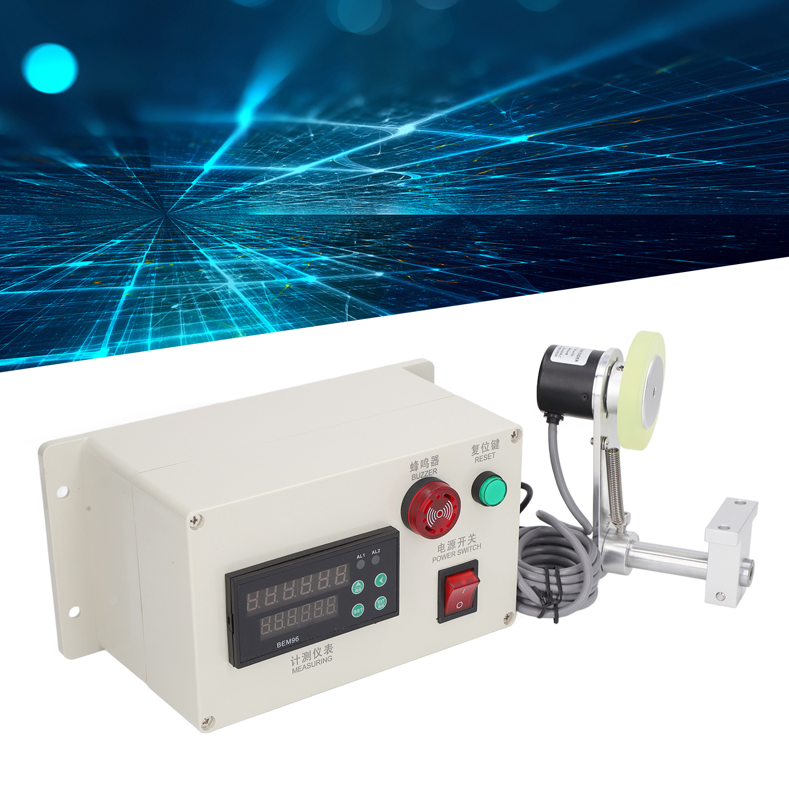 Berm/bem96-bmq-lth-p10-xjl-ct Komplettes Digitales Zählwerk Mit Federunterstützung 100-240 V, Hochpräzise Walzengewebe-inspektionsmaschine 1-999999