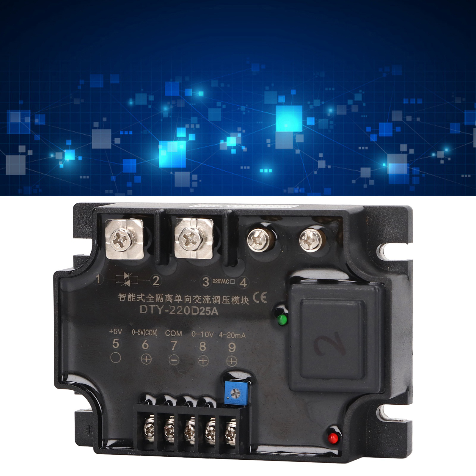 Vollständig Isoliertes Einphasiges Wechselspannungsreglermodul, Widerstandsregler, 220 V Ac, 25 A