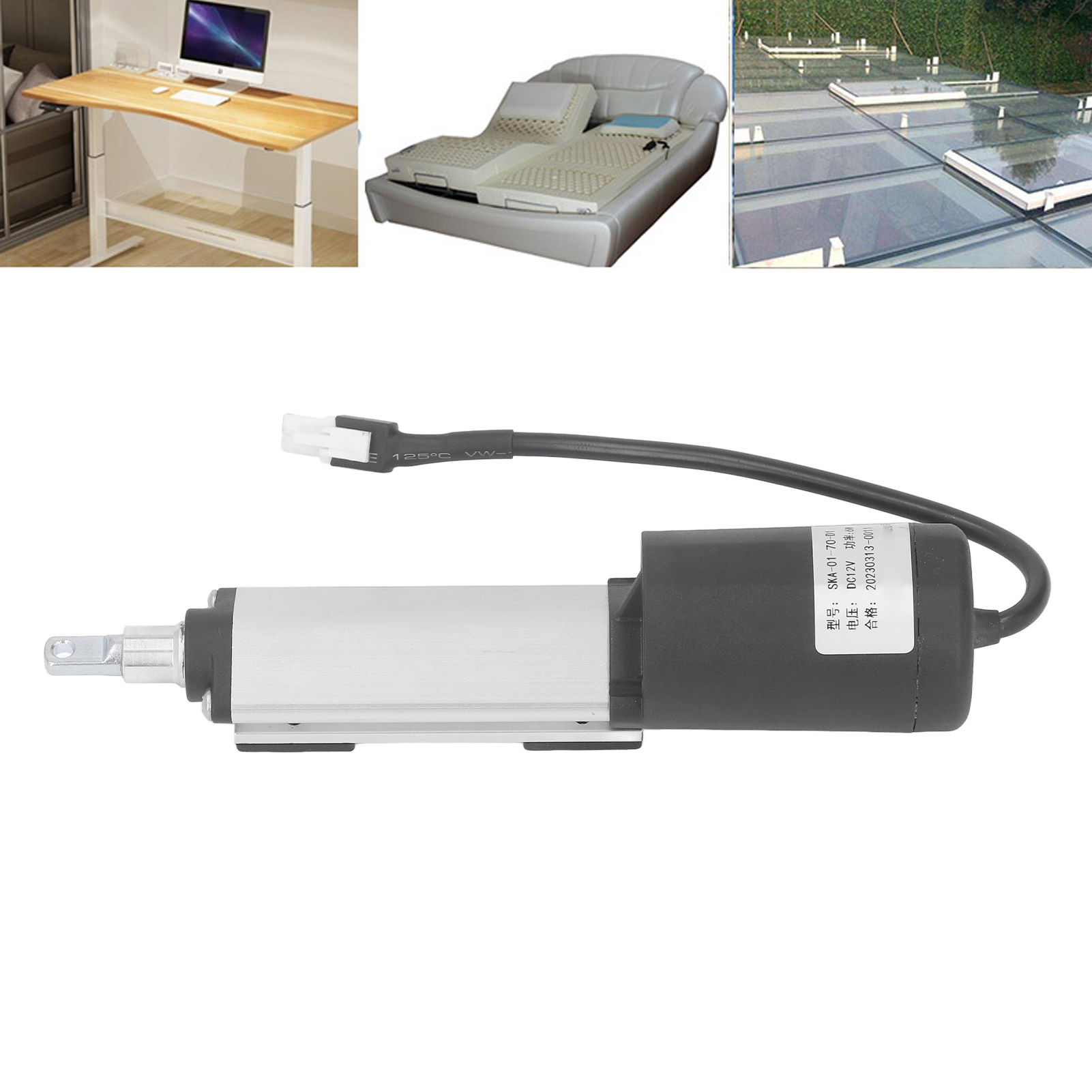 Ska-01-70-d1 Geräuscharmer Elektrischer Linearantrieb, Teleskopstange, Stift-linearantrieb, Miniaturantrieb, Geräuscharmer Linearantrieb, Dc12v, 70mm.