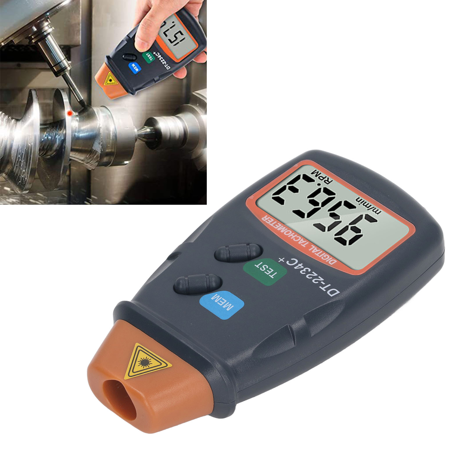 Dt-2234c+ Digitaler Drehzahlmesser, Berührungsloser Drehzahlmesser