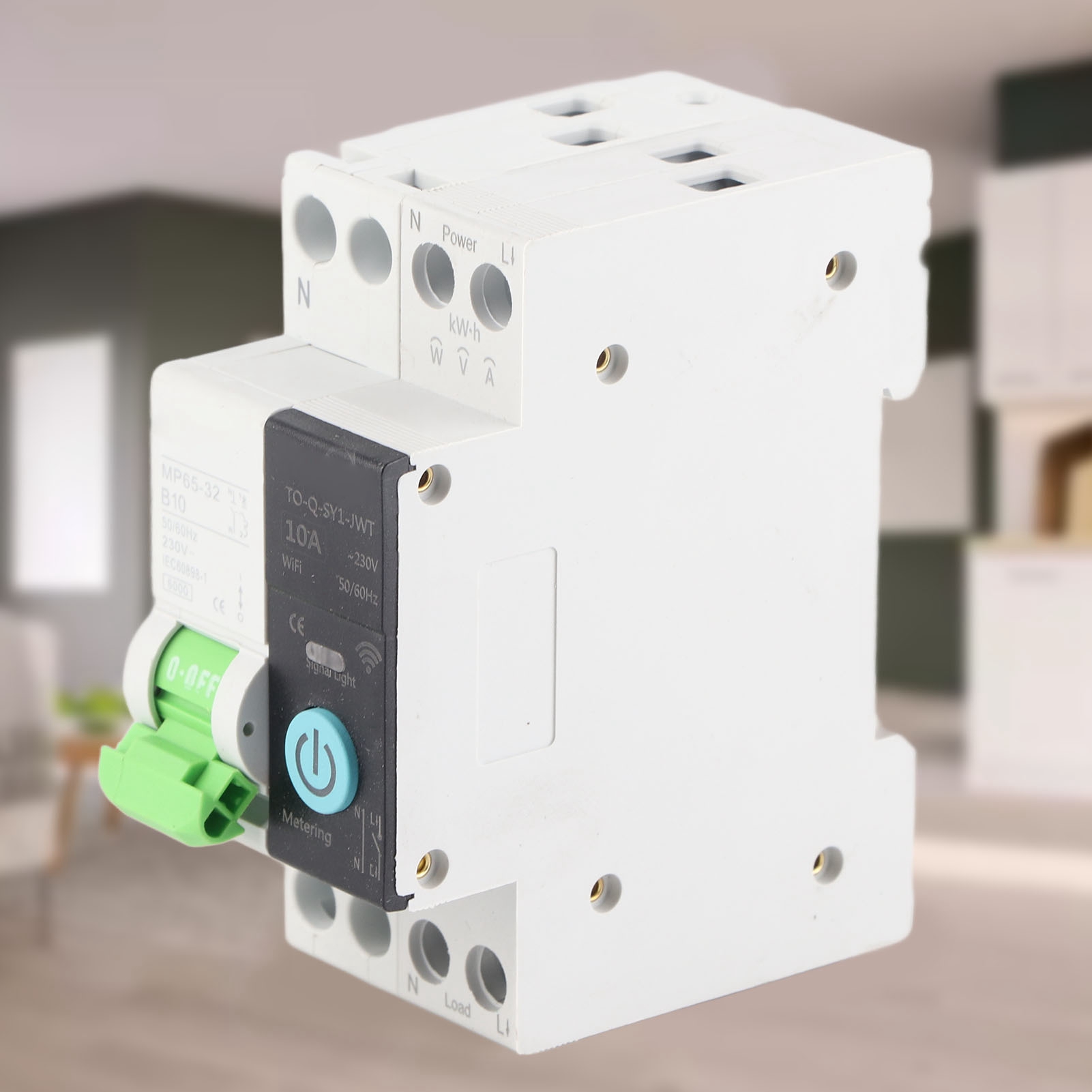 Tongou 230v 1p+n 10a Miniatur-leistungsschalter Mit Fernbedienung Und Integriertem Wlan-zähler