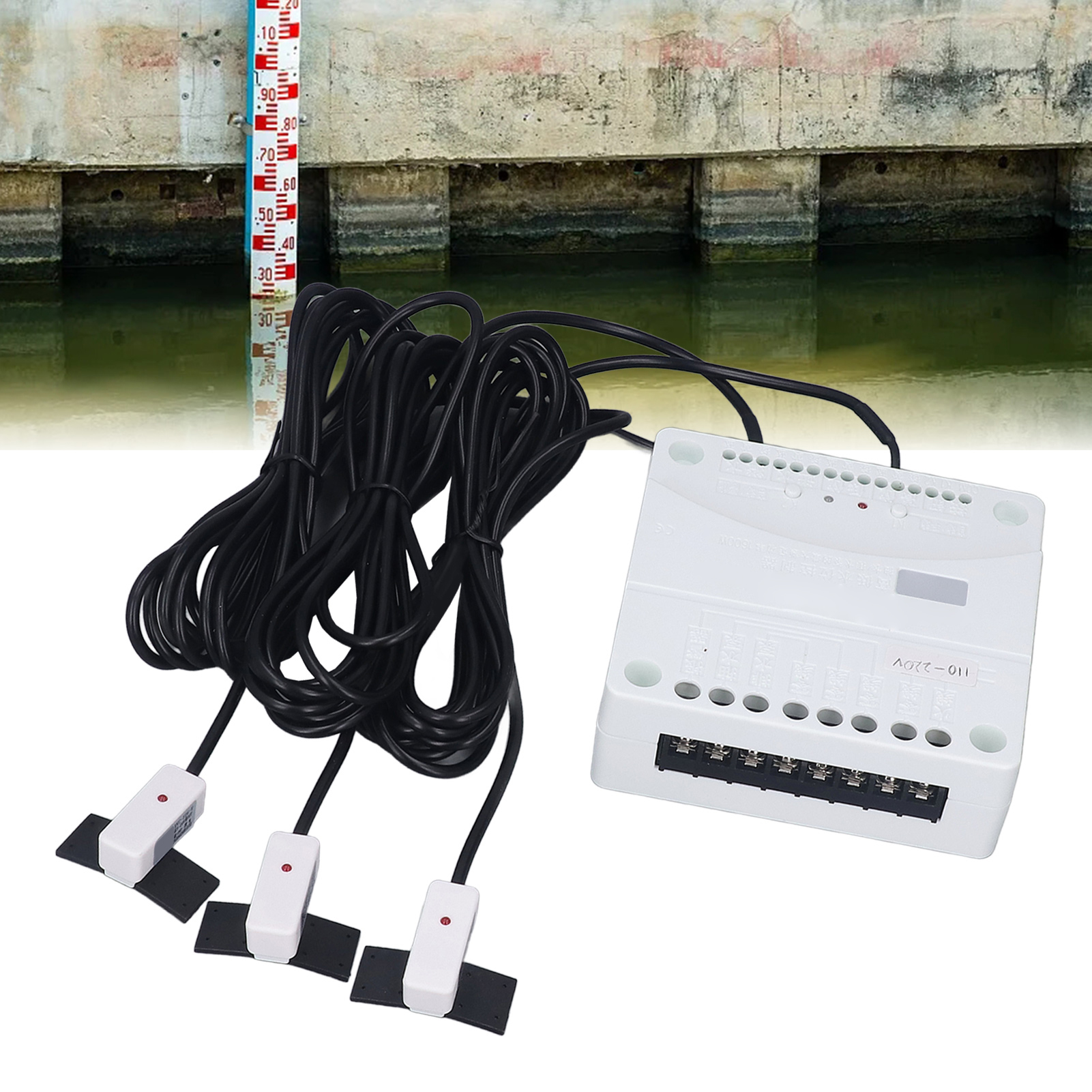 Xkc-c383-3p Berührungsloser Flüssigkeitsstandregler Mit Überlauferkennung, Intelligentem Niveauschalter Für Wasserpumpen Und Hoch-/niedrig-positionsregler Für Ein-/auslass Der Wasserpumpe, 110–220 V W