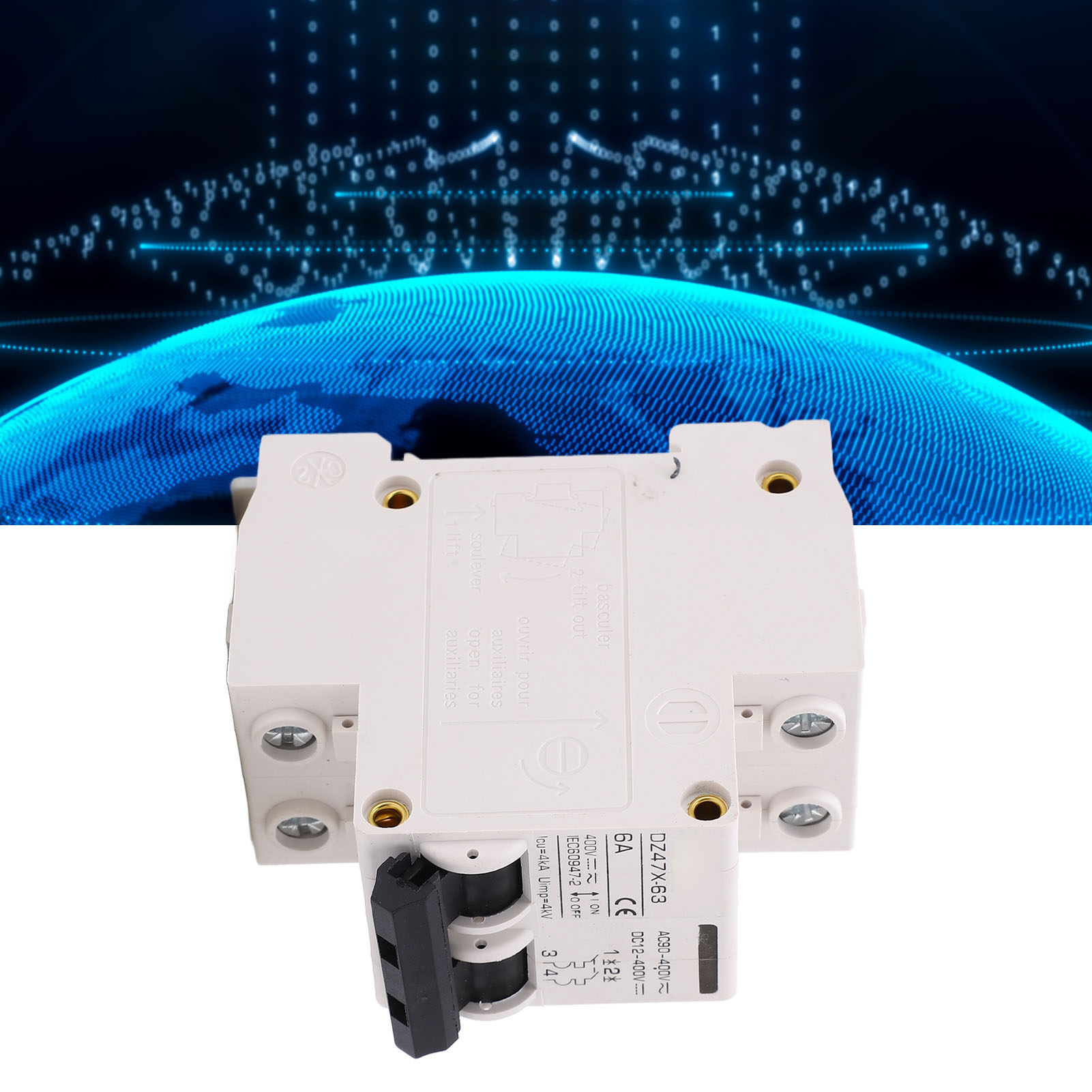 Baoyidz47x-63 6a 400v Ac/dc 2p Miniatur-leistungsschalter Für Photovoltaikanlagen, Din-schienenmontage