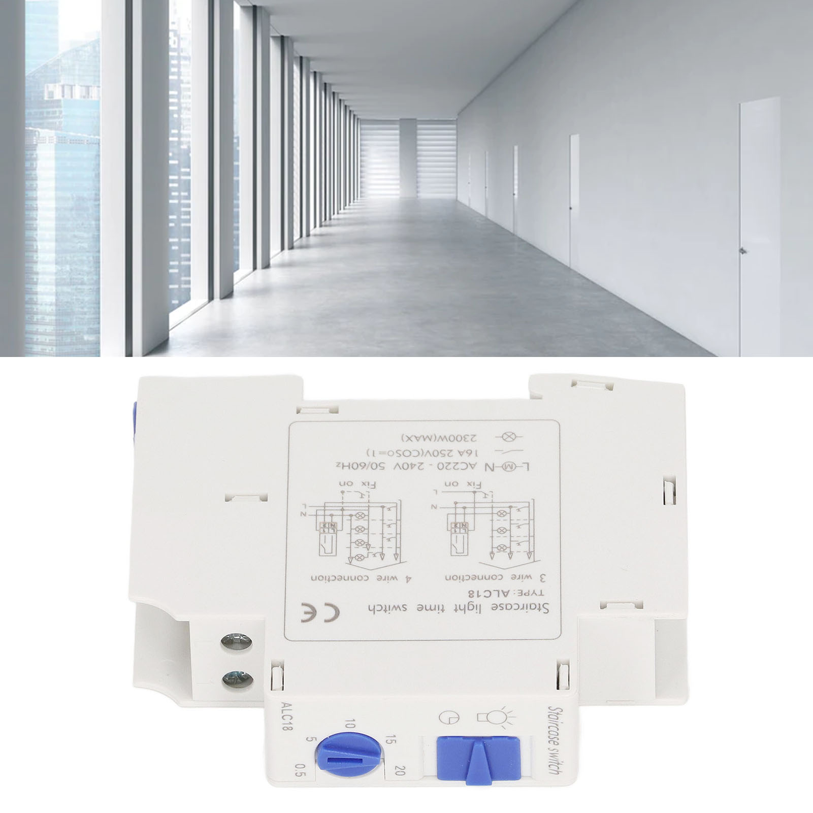 Alc18 Din-schienen-timer, 220-240 V