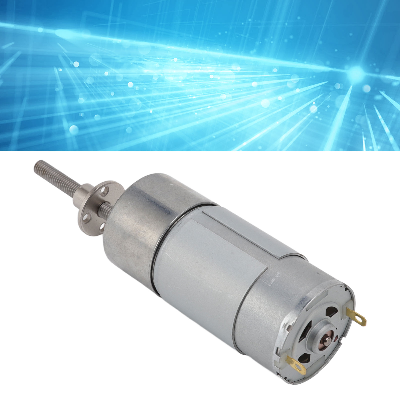 Jgb37-555 Gleichstrom-getriebemotor, 24 V Dc, M6 X 50 Mm Wellengewinde, Mit Flansch, 200 U/min