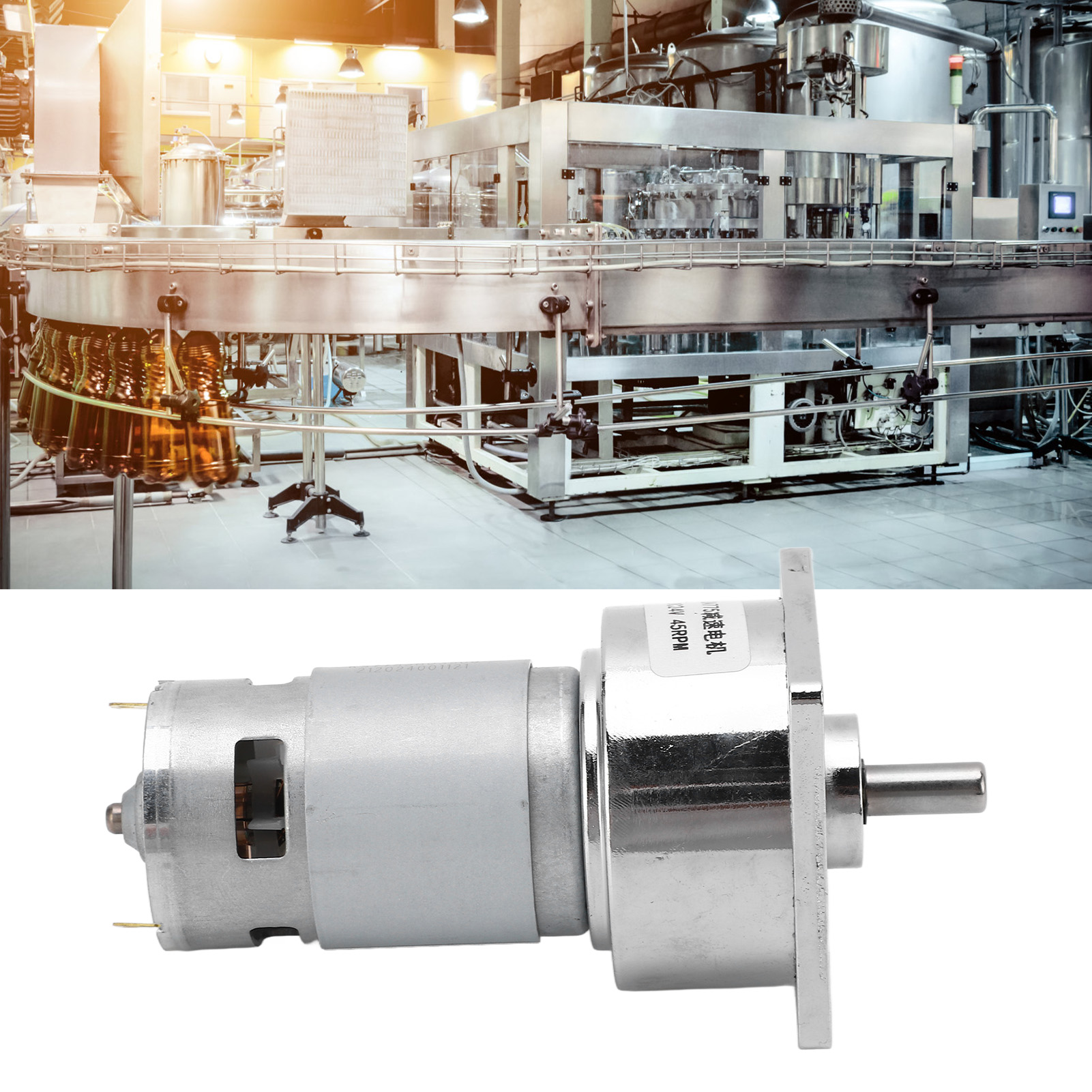 60a775 Gleichstrom-getriebemotor, 24 V Gleichstrom, 45 U/min