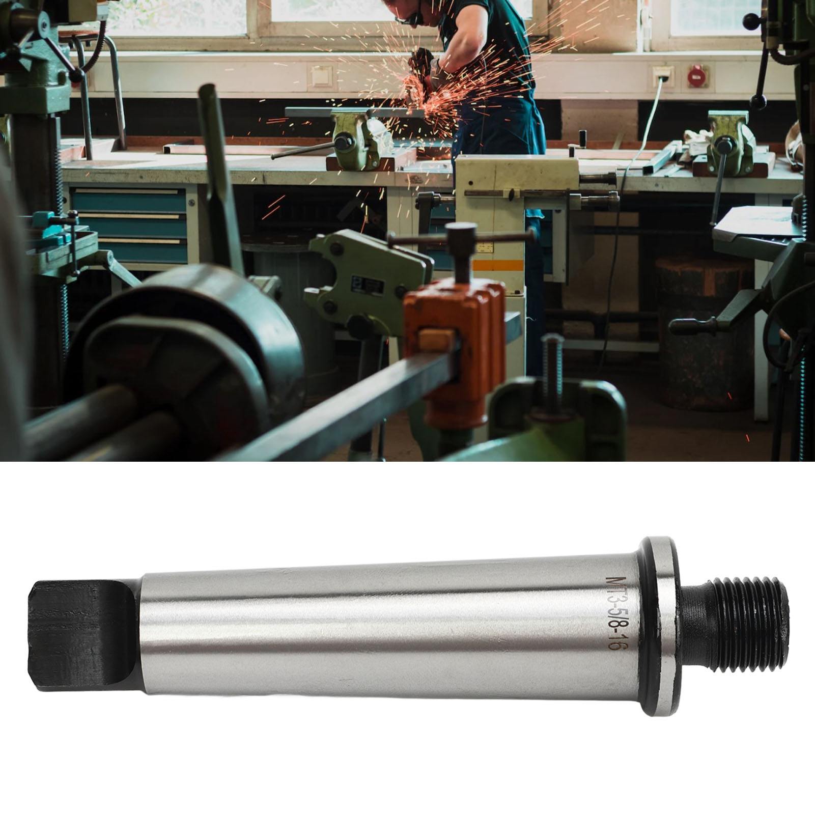 5/8"-16 Gewindebohrfutter Mit 3mt-schaft, Mt3 Gehärteter Morsekonusadapter, Bohrwerkzeughalter, Pleuelstange