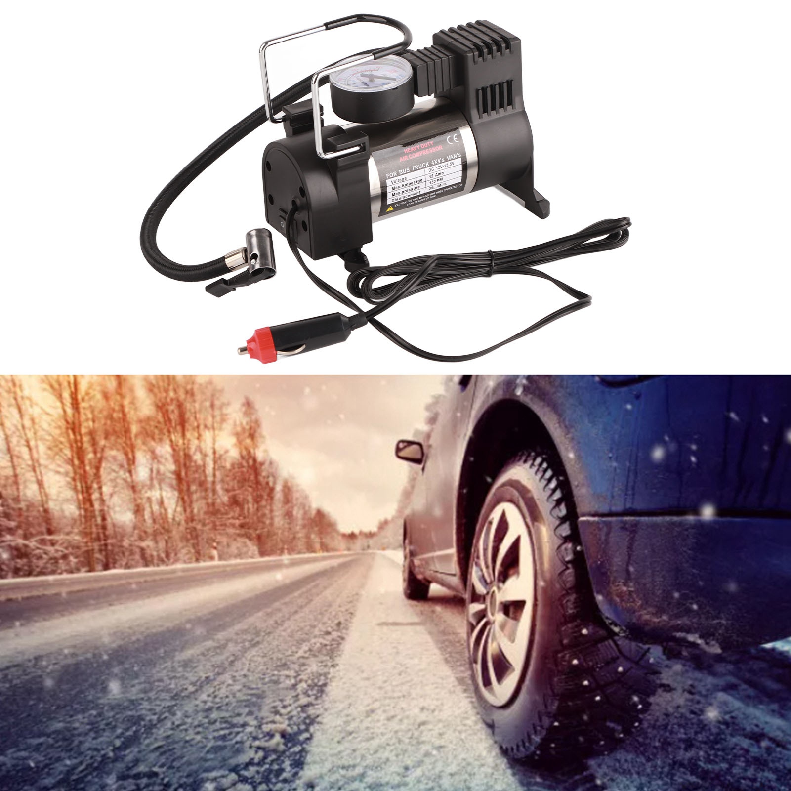 150 Psi Autoreifenfüller, Schnell Und Tragbar, Hochdruck-luftpumpe Für Kleinwagen, Mini-elektro-luftkompressor