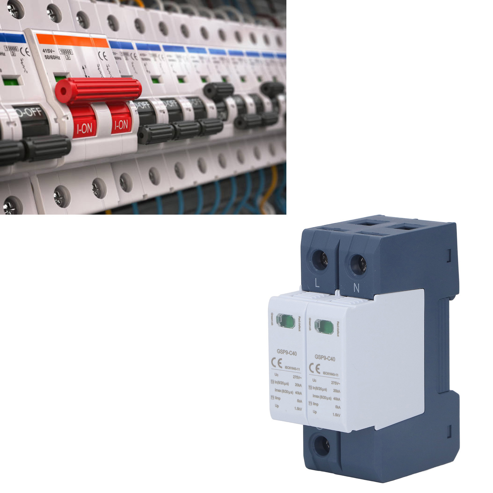 Gsp9-c40 40ka 2p 275vac Überspannungsschutz