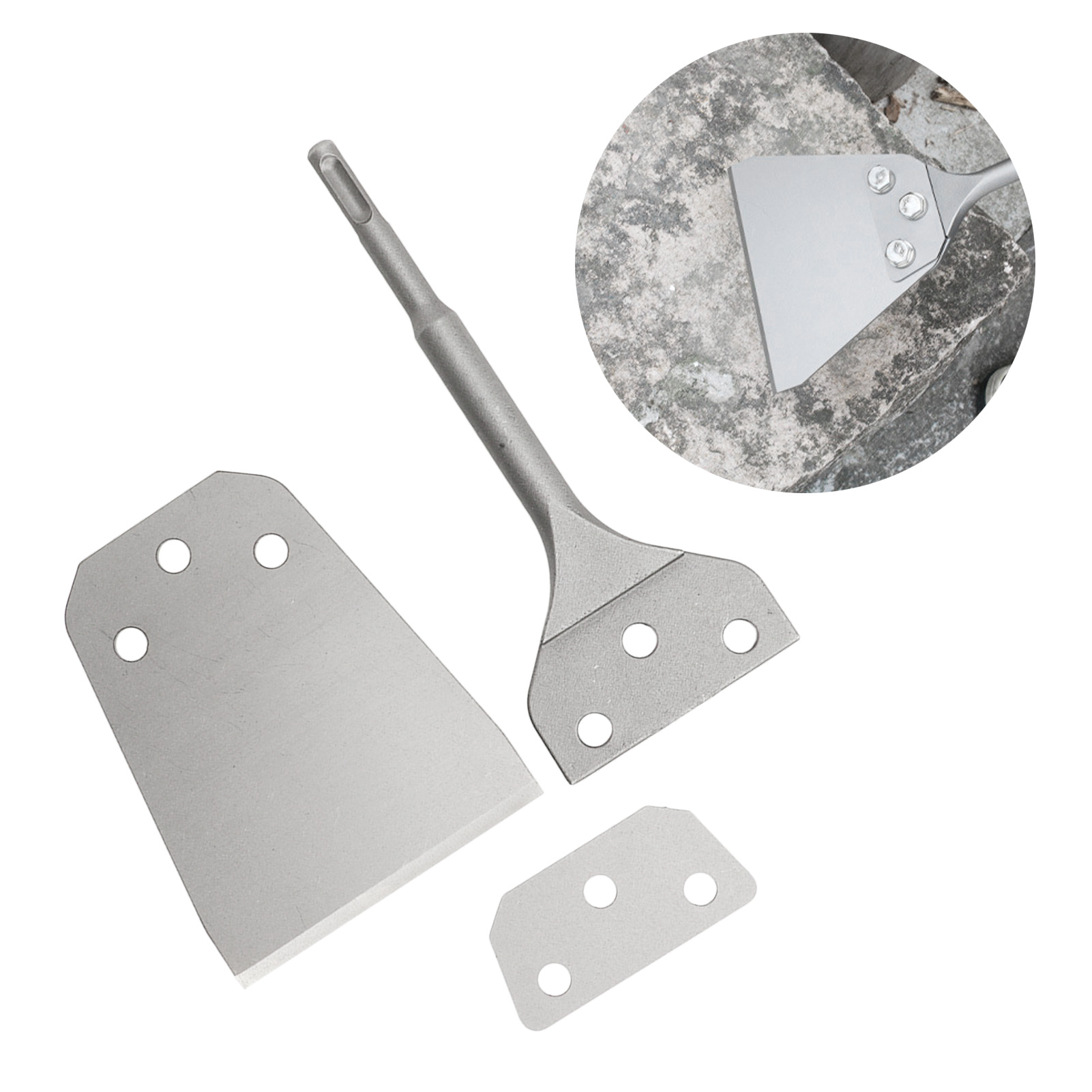10 Cm Ultradünner Sds-hammermeißel Mit Griff, Rundem Griff, Zwei-nut-bodenmeißel