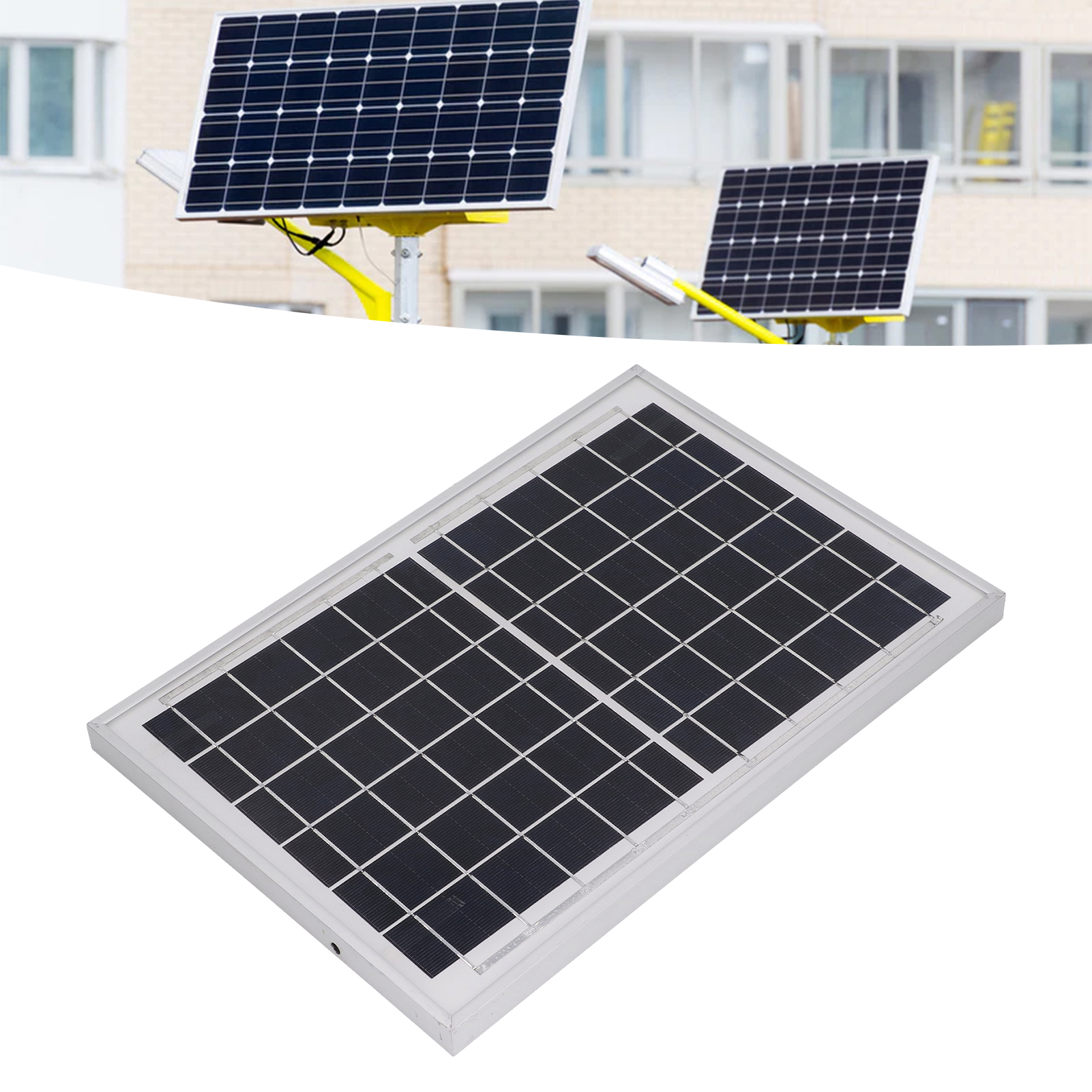 Monokristallines Oder Polykristallines Solarmodul, 10-w-last, 6-v-stromerzeugungsmodul
