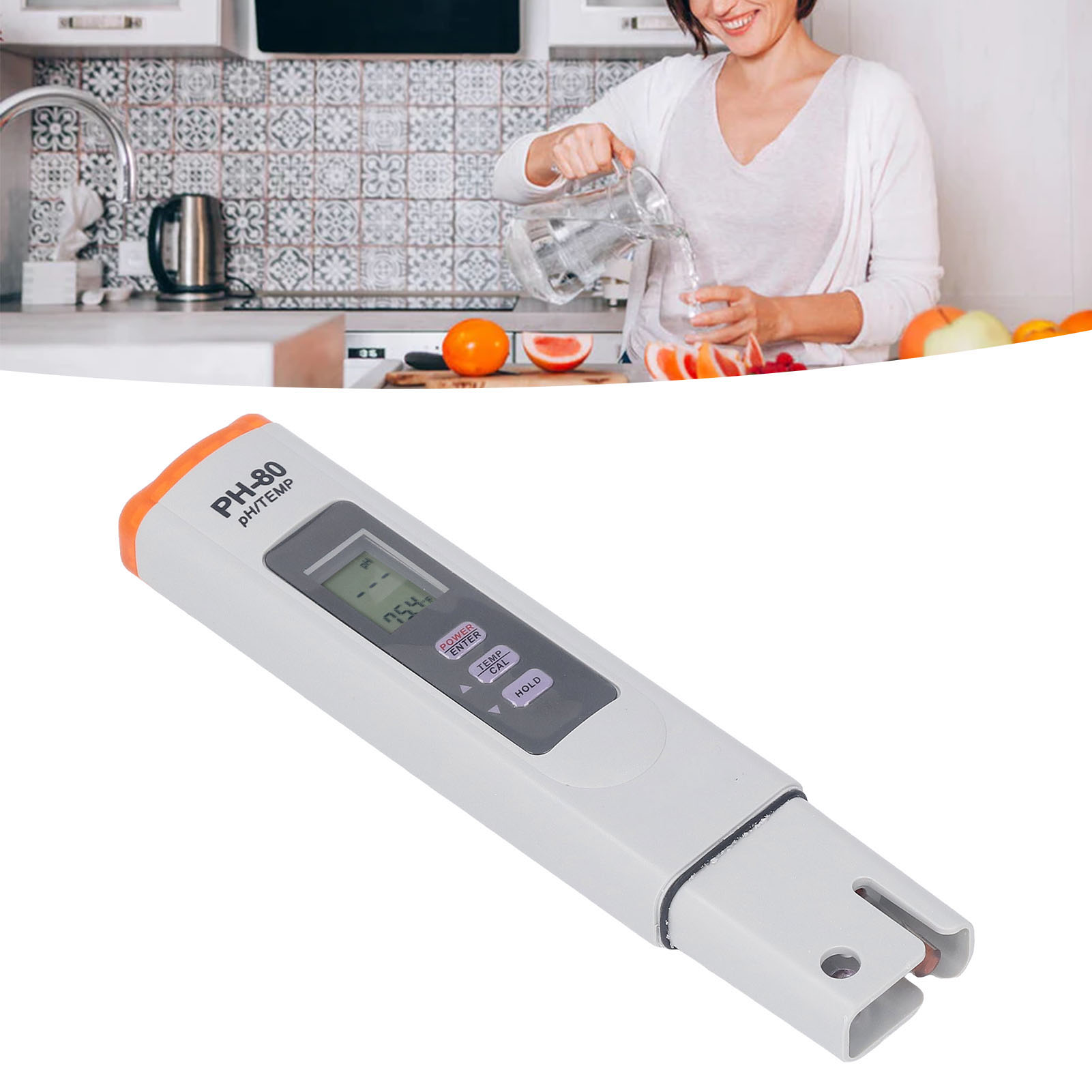 Ph-80 2-in-1 Multifunktions-traggerät Zur Messung Von Ph-wert Und Wassertemperatur – Aquarienwasser-teststift