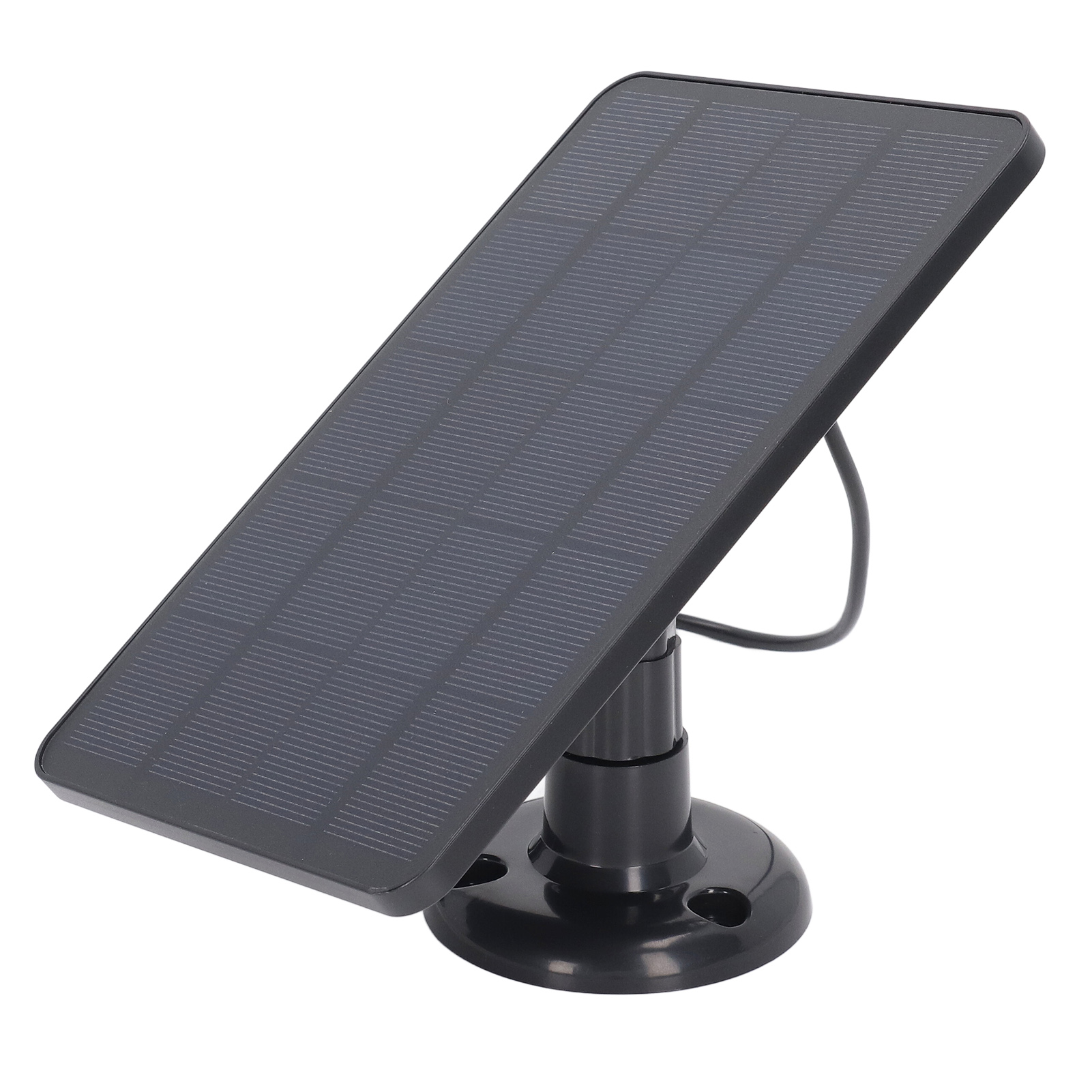 Solarladepanel Für Überwachungskameras, Geringer Stromverbrauch, Schwarz