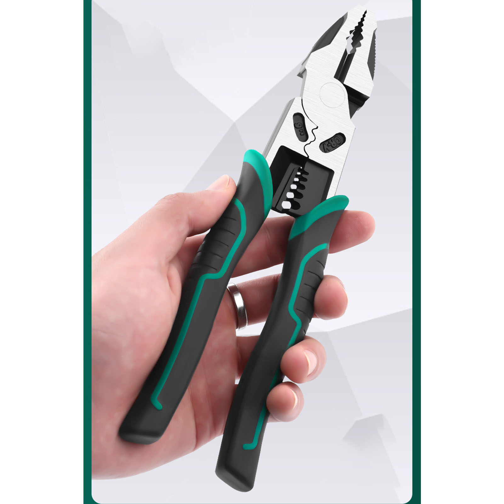 Topsen Industrie-multifunktionszange, 23 Cm (9 Zoll) Drahtschneider, 23 Cm (9 Zoll) Drahtabisolierzange, Schneidzange Zum Zeit- Und Arbeitsersparnis