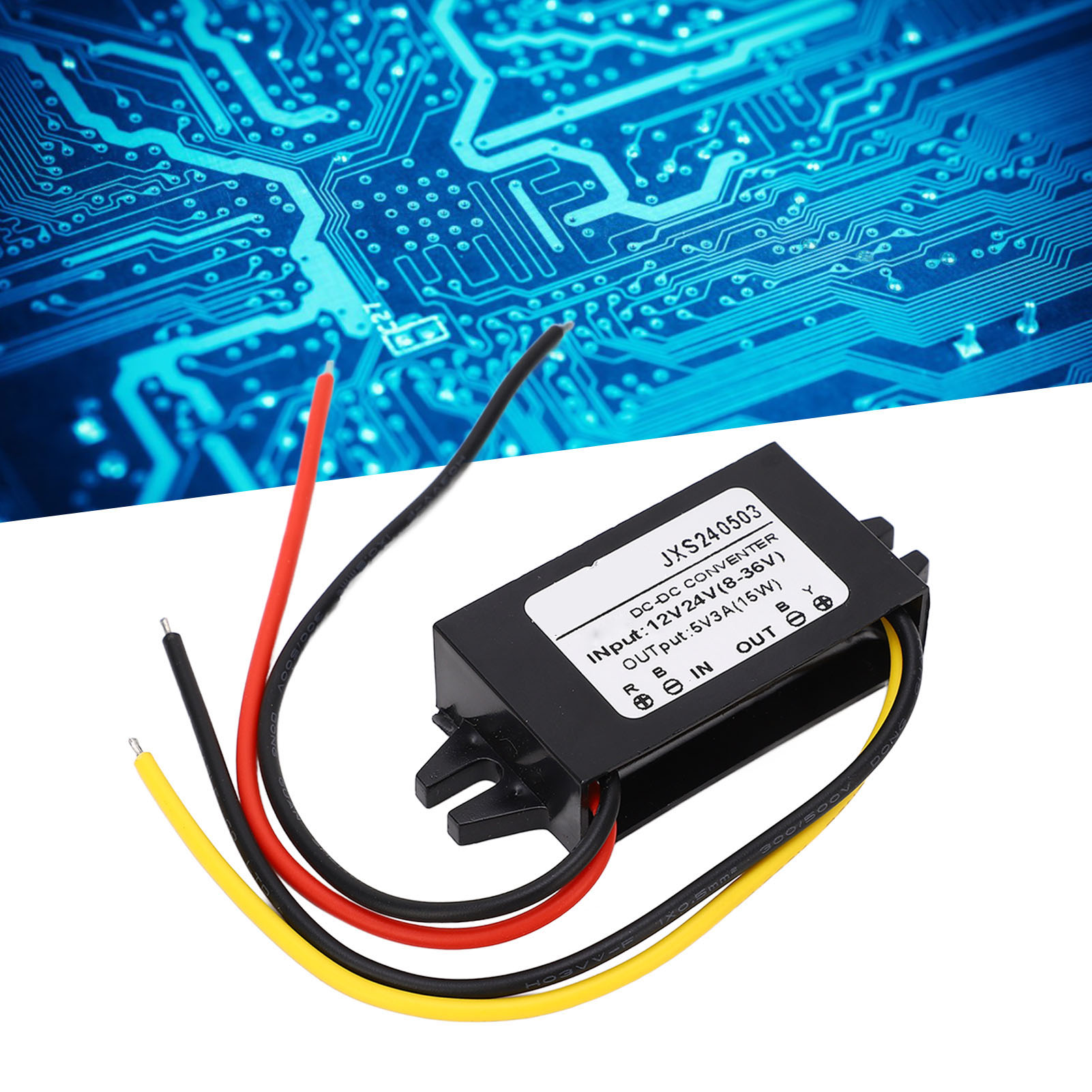 Ultradünnes Dc-abwärtswandlermodul 12 V/24 V Auf 5 V/3 A