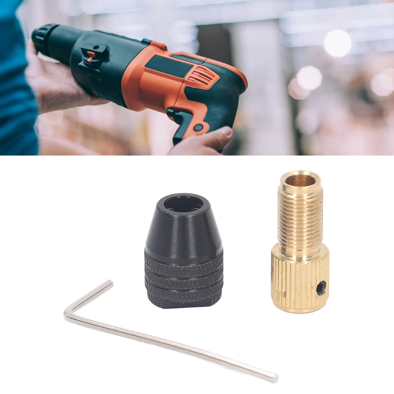 Miniatur-selbstspannfutter, Kleines Dreibackenfutter Für Elektrische Bohrmaschinen, Zubehör Für Elektrische Schleifmaschinen, Set Gerader Dreibackenfutter, 2,0 Mm Lochdurchmesser.