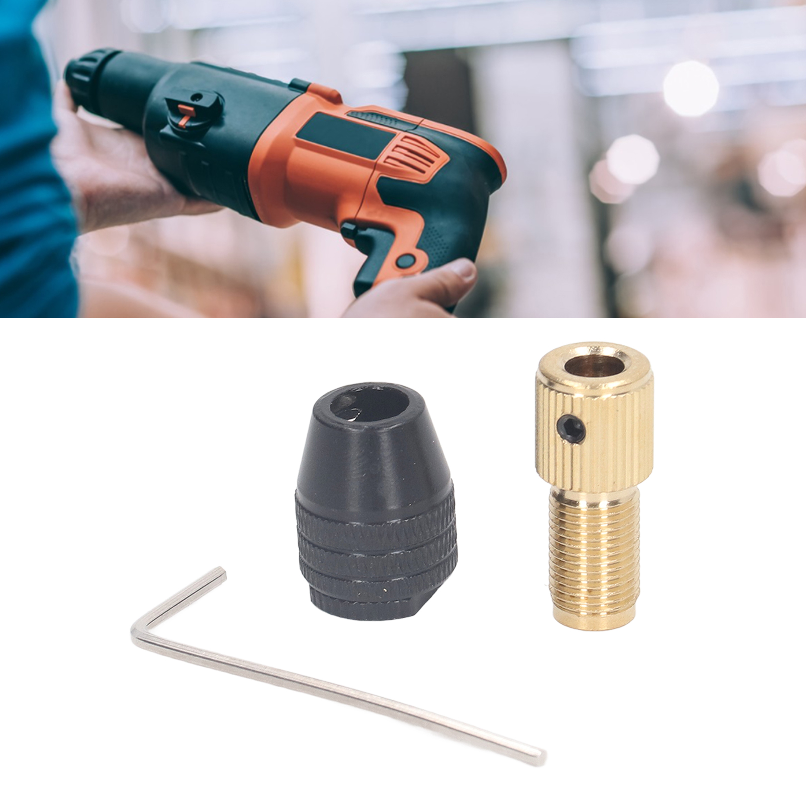 Miniatur-selbstspannfutter, Kleines Dreibackenfutter Für Elektrische Bohrmaschinen, Zubehör Für Elektrische Diy-schleifmaschinen, Set Gerader Dreibackenfutter, 5,0 Mm Lochdurchmesser.