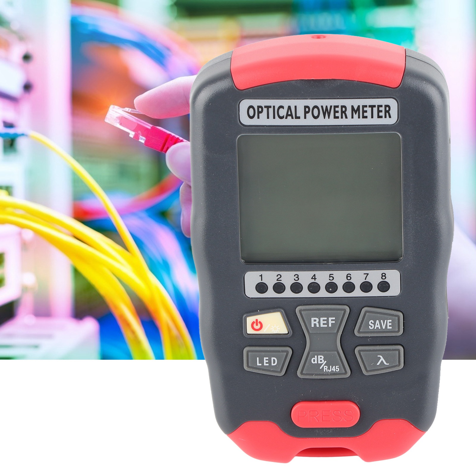 Aua-d5 Optisches Wattmeter -50+26 Dbm, 3-in-1 Rj45-tester, Glasfaser-wattmeter Für Led-lampen