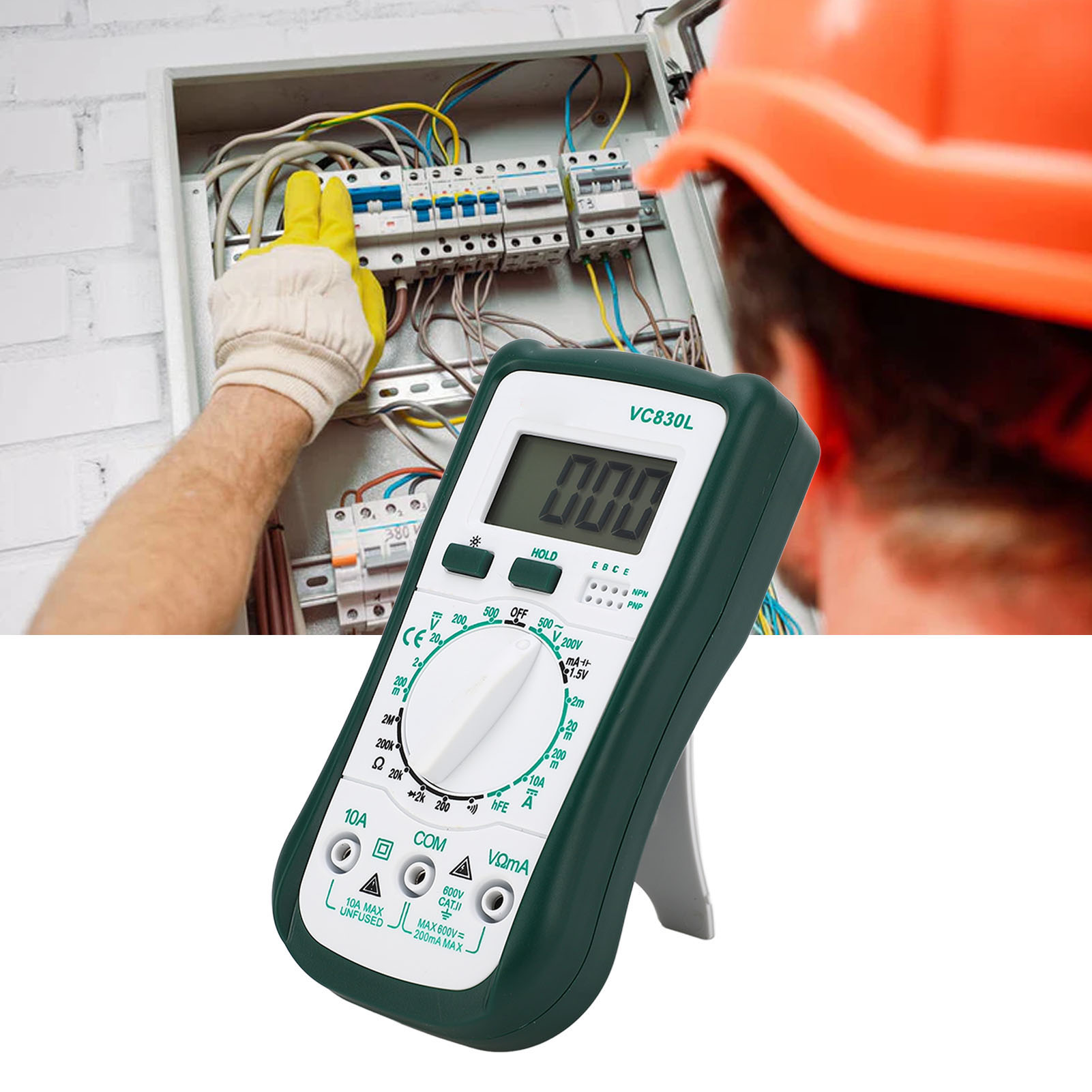 Vc830l Miniatur-digitalmultimeter, Elektronisches Miniaturmultimeter Mit Digitalanzeige, Taschenmultimeter