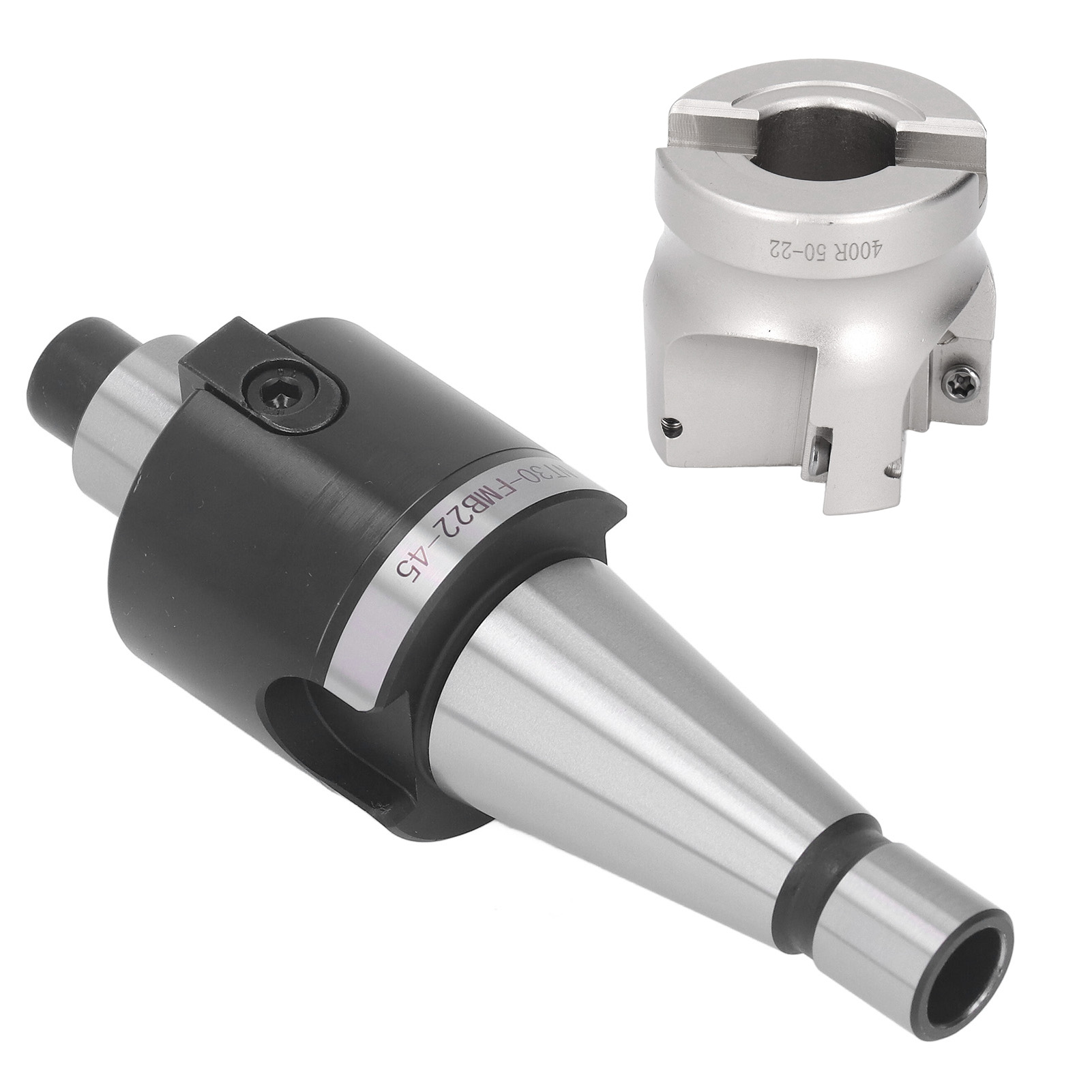 Fräserschaft Nt30-fmb22-45 + Fräskopf Bap 400r-50-22-4t + Wendeschneidplattensatz Apmt1604