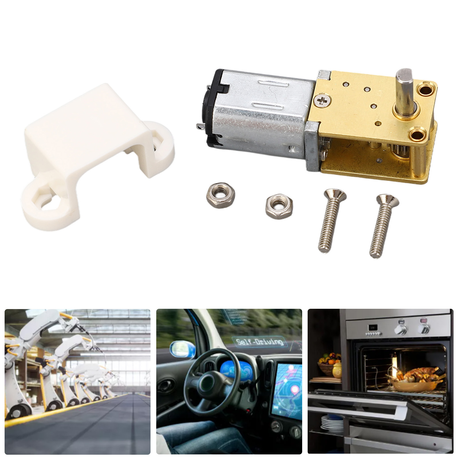 12v 1218-n20 Miniatur-gleichstrom-getriebemotor Mit Niedriger Drehzahl, Einzelwelle Und Schneckengetriebe, Inklusive Montagehalterung, 16 U/min