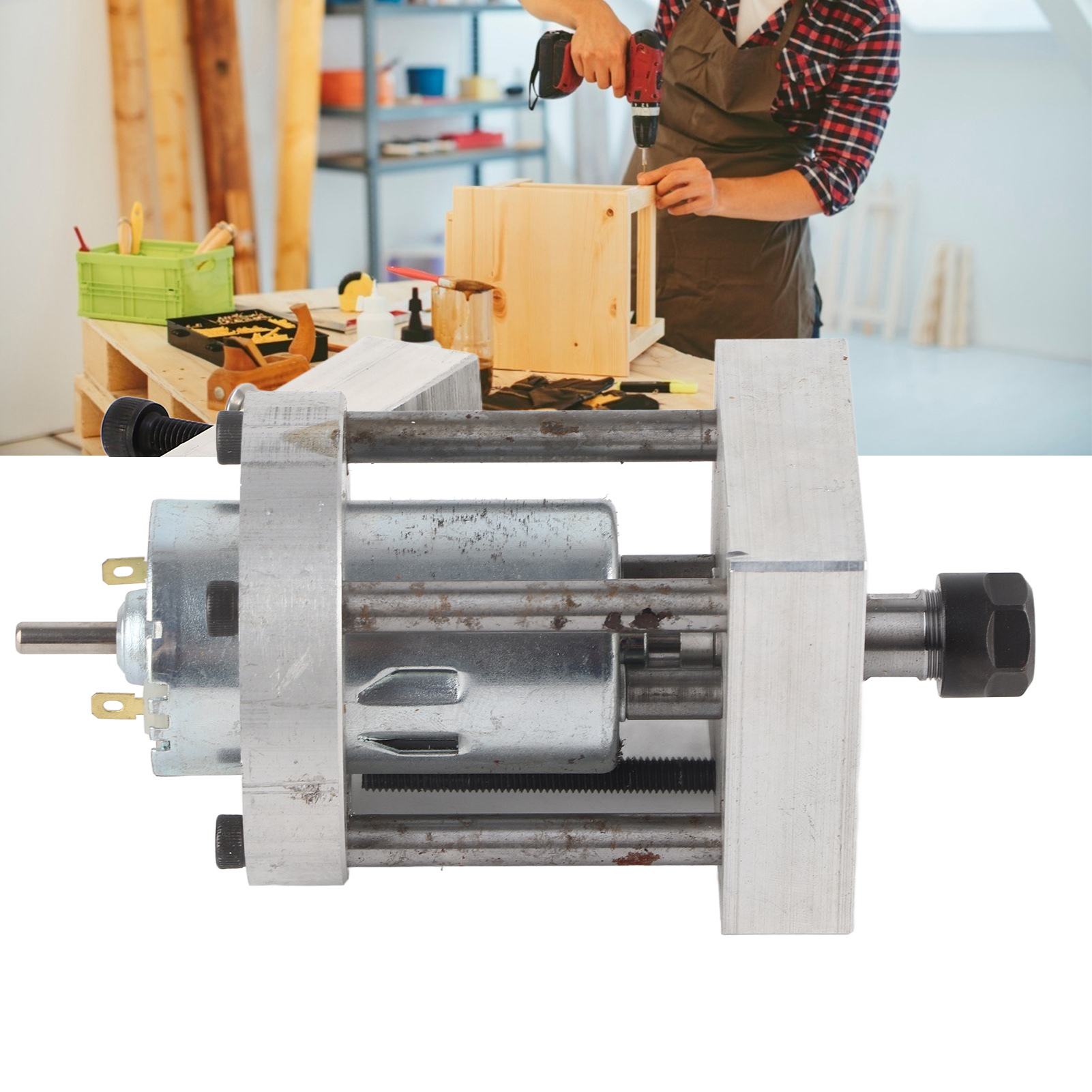 6,35 Mm Umgekehrte Hubbasis + Bakelit-fräsmaschine Mit 795-motor Zum Nuten, Zapfen, Konturieren Und Anfasen Der Hubplattform.