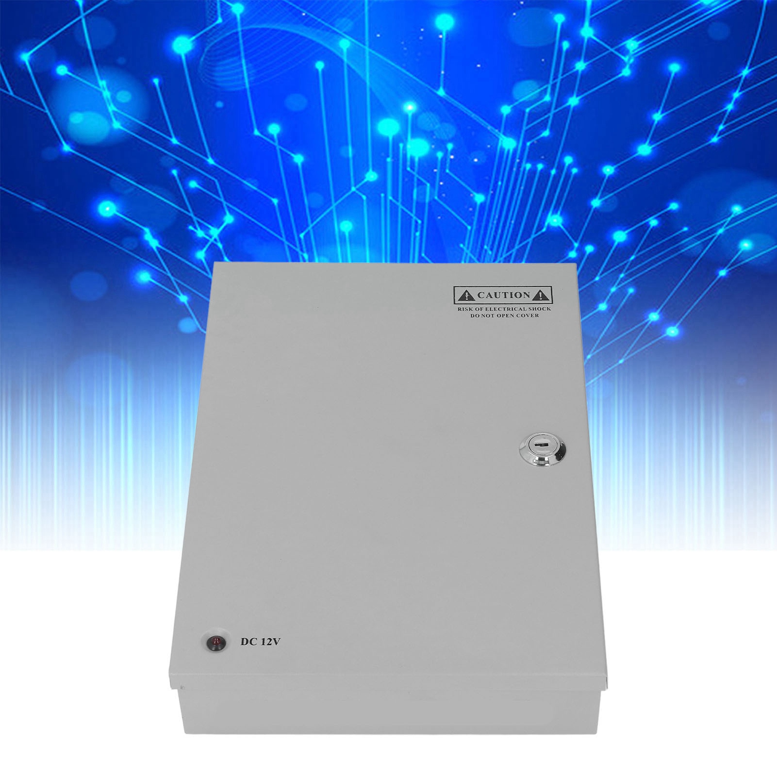 18-kanal-12-v-cctv-netzteil Mit Sicherung, Metallgehäuse, Netzstecker Und Verriegelungsmechanismus, 110 V/220 V, 12 V, 20 A, 18 Kanäle