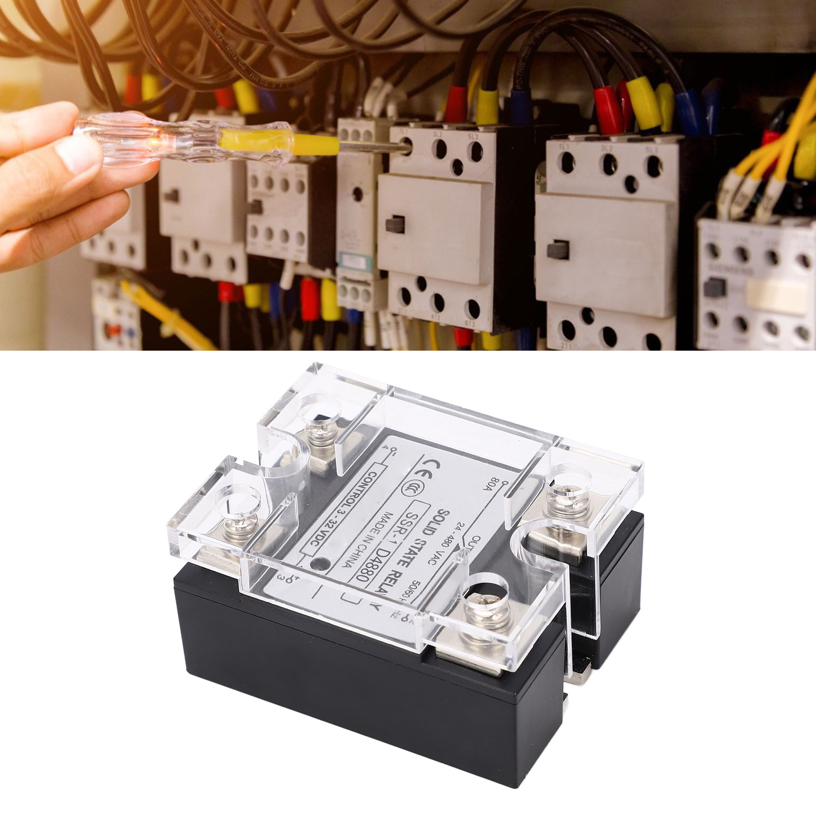 Ssr-1 D4880 80a 24-480v Ac Halbleiterrelais Dc/ac-steuerung