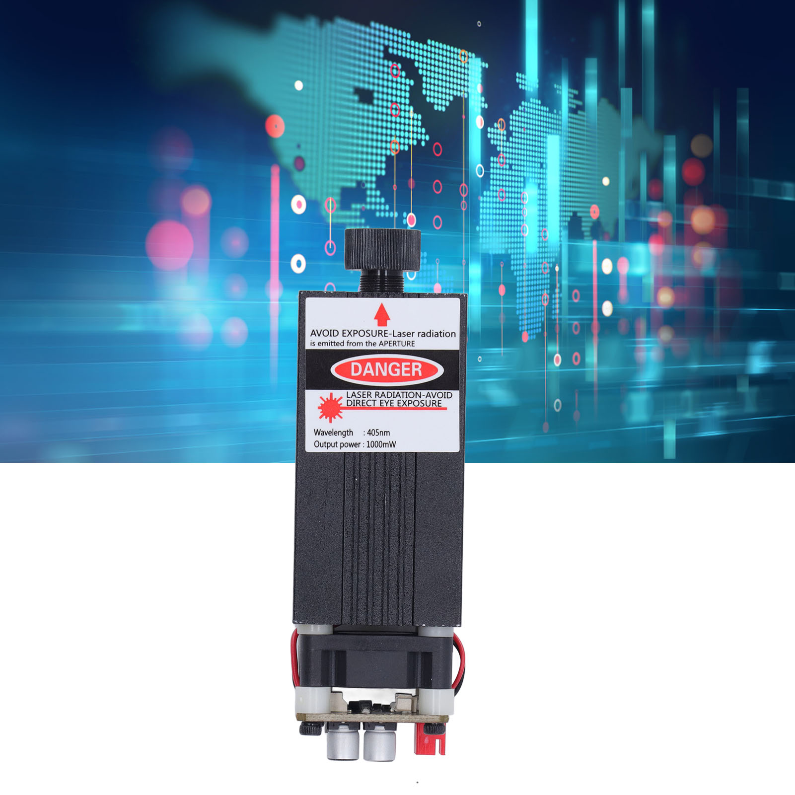 405 Nm 1 W Cnc-laserschneidmodul, Diy-lasergravurmaschinenmodul