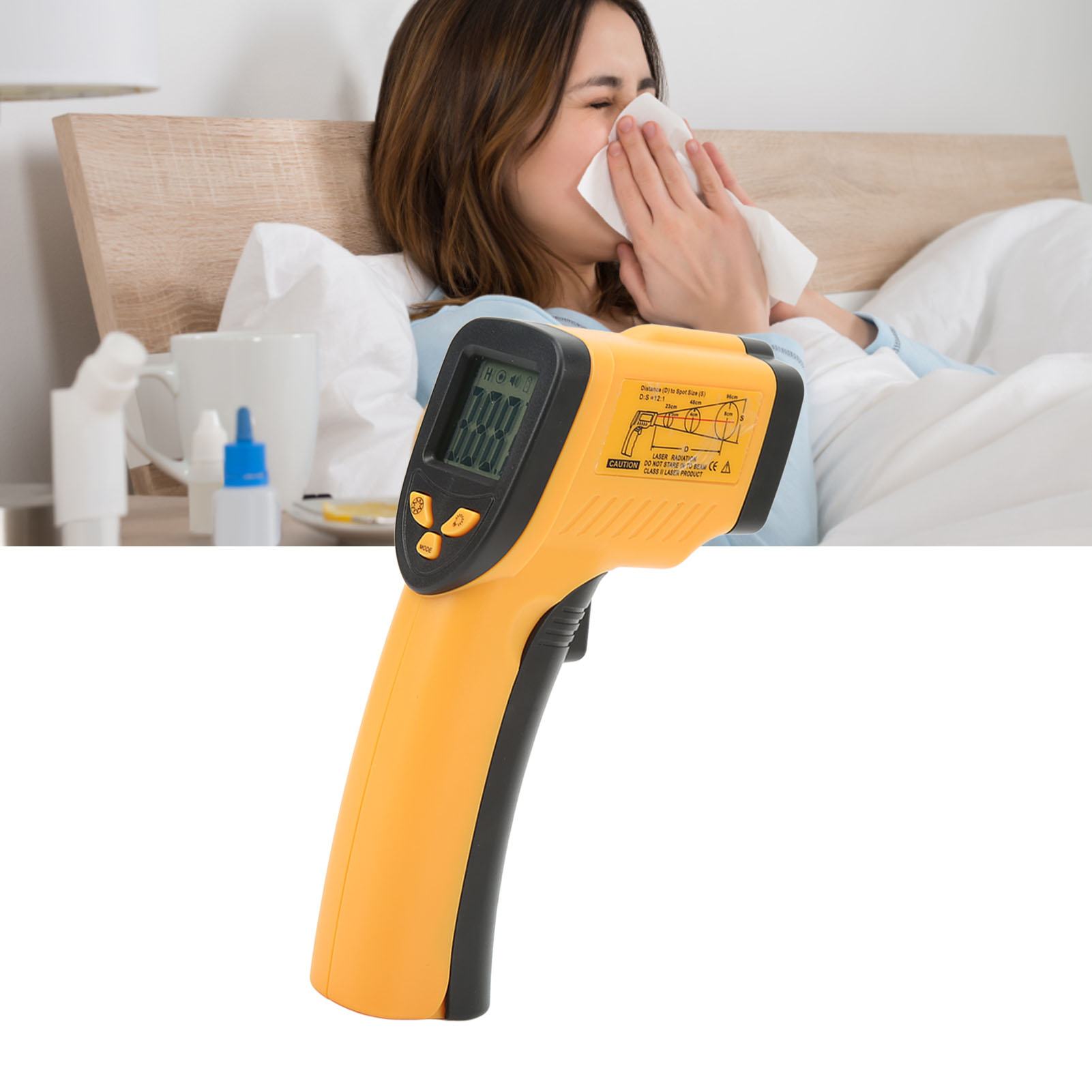 Bside Berührungsloses Infrarot-thermometer -50℃550℃ 12:1