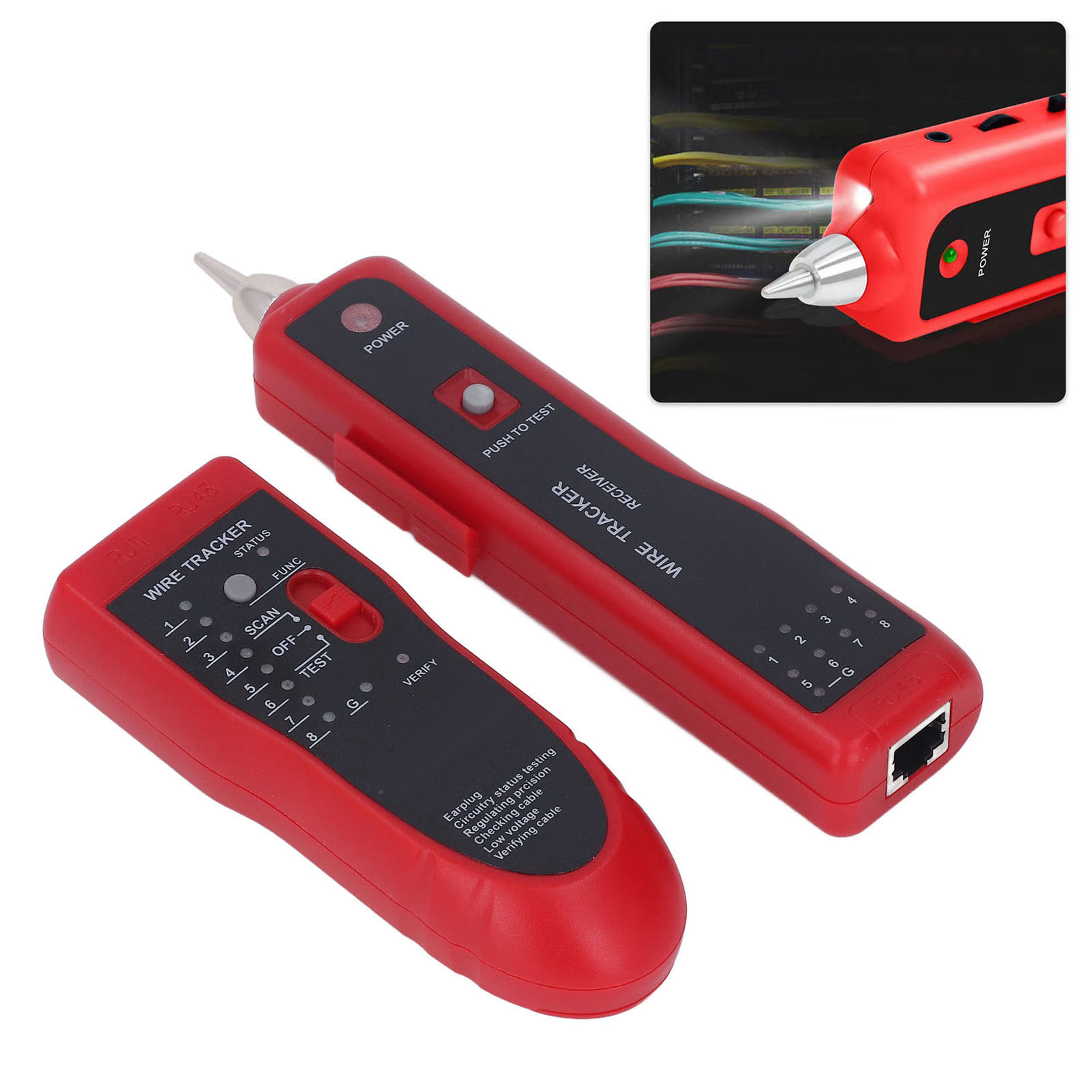 Mj-868 Kabelortungsgerät, Netzwerktester, Kabeldetektor, Kabelanpassungsgerät Für Switches