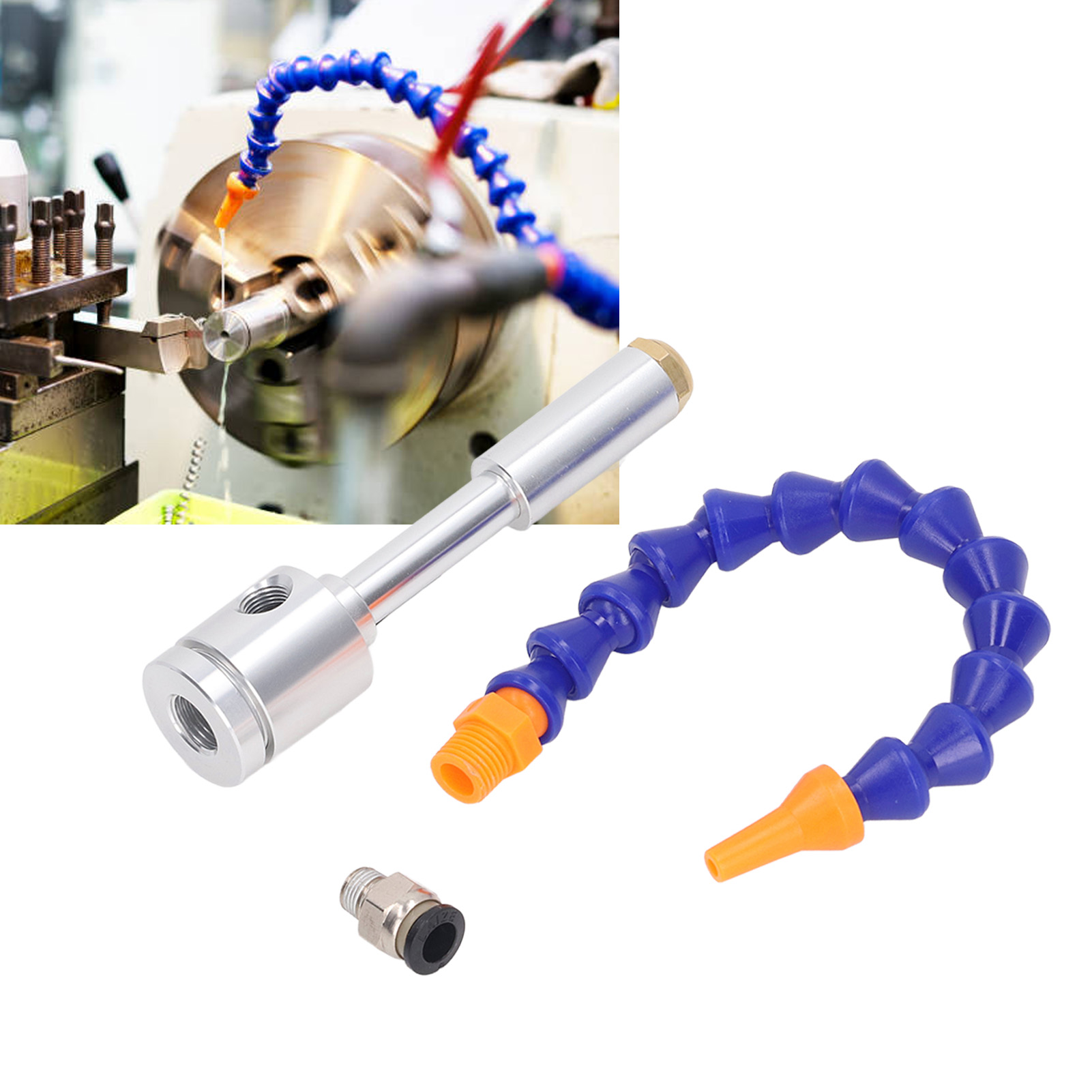 Luftkühlungsset Aus Aluminiumlegierung Für Pistolen, Bestehend Aus 3 Teilen, Mit Vortex-rohrkühler.