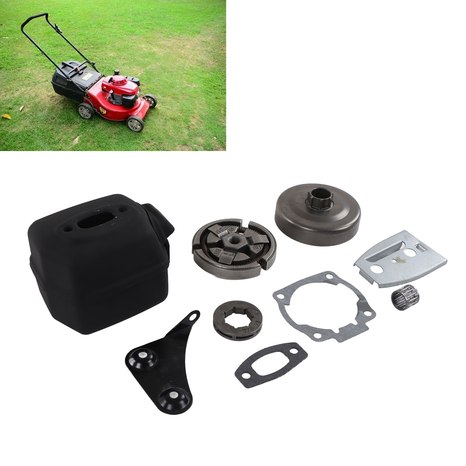 Auspuffschalldämpfer Und Kupplungstrommelsatz Für Husqvarna 55 51 50 Kettensägen