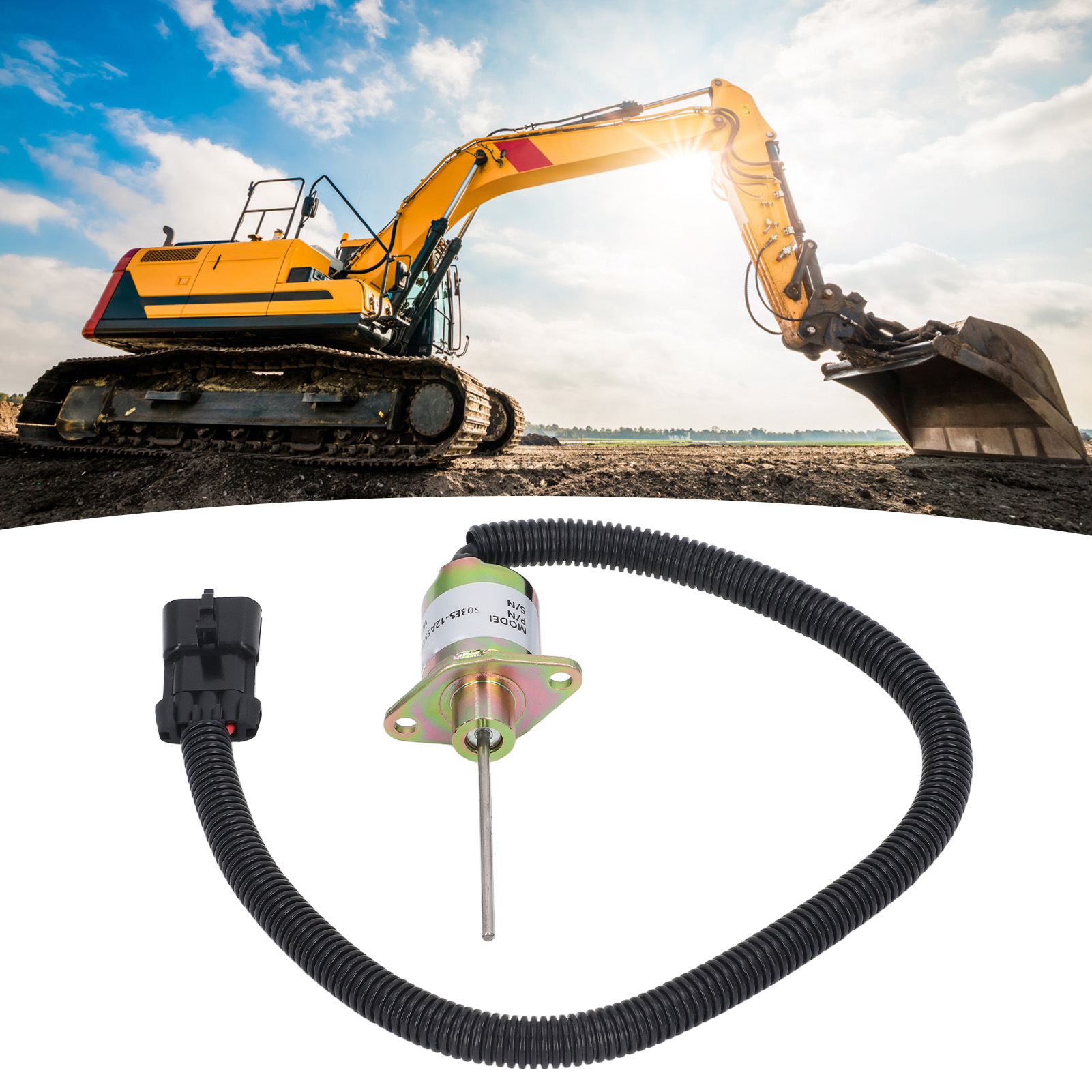 1503es-12a5suc9scc28 Ist Ein Baggerzubehörteil, Das Mit Dem 12v Dc Flammenrückschlagventil-magnetventil Und Dem Flammenrückschlagschalter Von Kubota Kompatibel Ist.