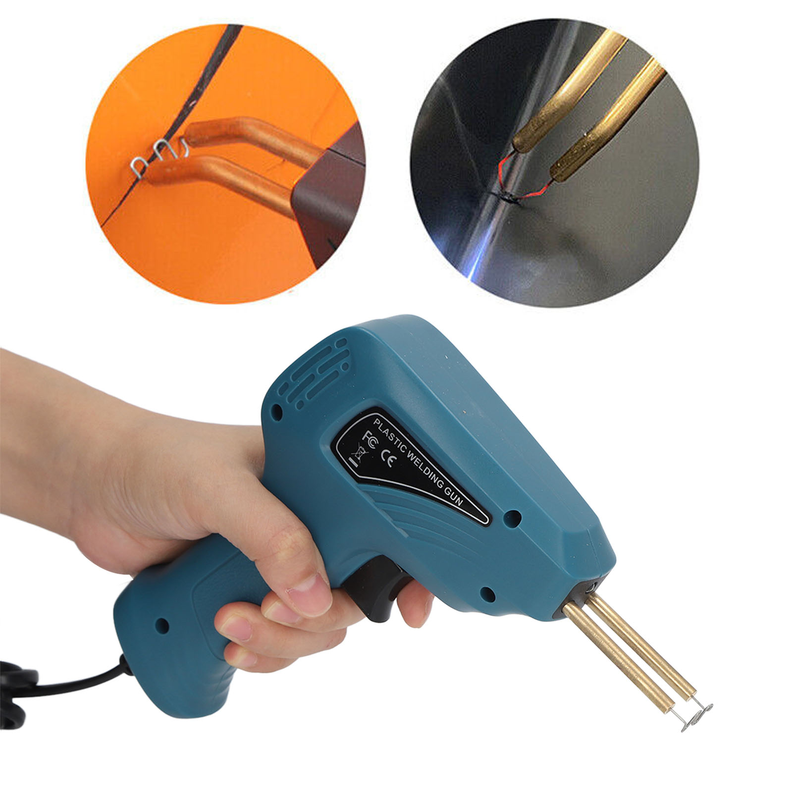 Kunststoffschweißpistole Für Stoßstangenreparaturen, Europäischer Standard 200v-240v, Cyan.