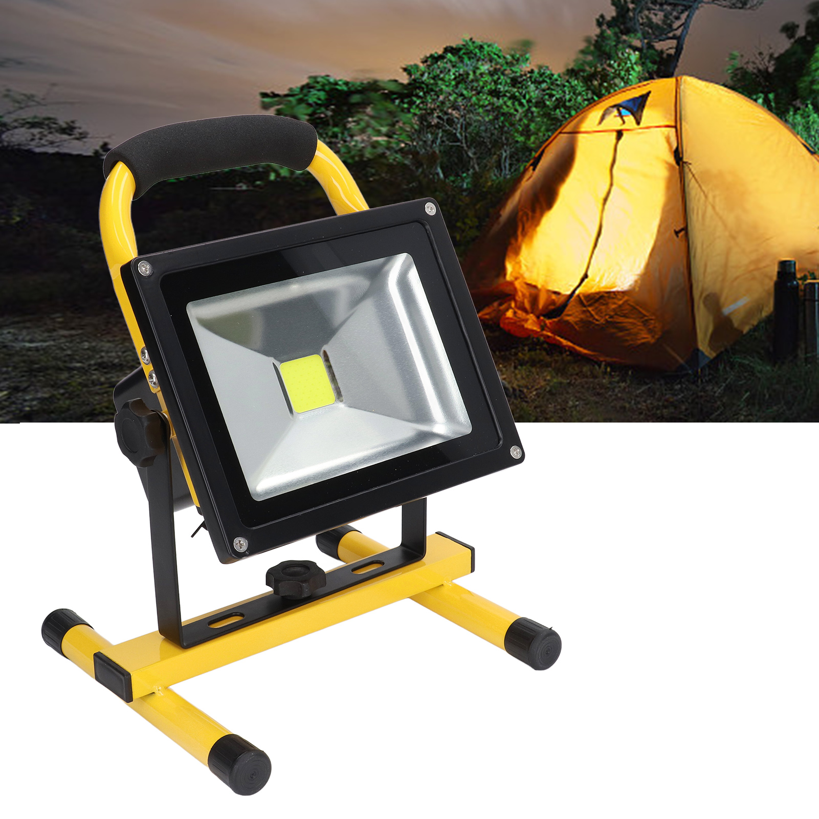 20-w-led-flutlichtstrahler (wiederaufladbar), Tragbare Notbeleuchtung Für Baustellen, Handscheinwerfer, Wasserdichter Suchscheinwerfer, Europäischer Standard Ac 100–240 V