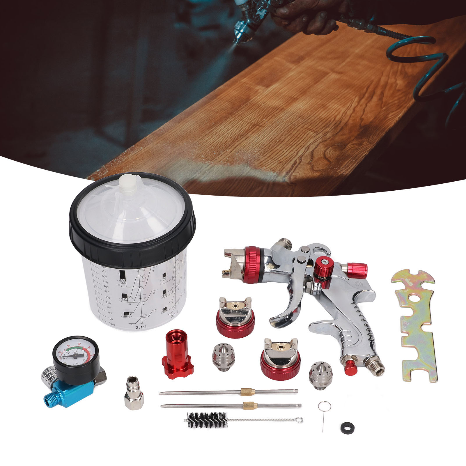 Schwerkraft-lackierpistole Für Automobile, Hochleistungs-spritzpistole Für Finishlacke