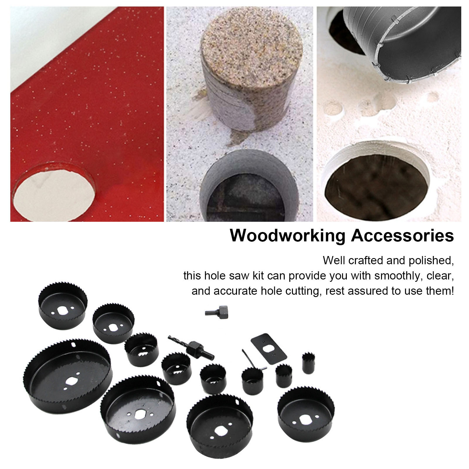 16-teiliges Kunststoff-lochsägen-set, Werkzeug Zum Öffnen Von Trockenbaulöchern, Deckenbohrset