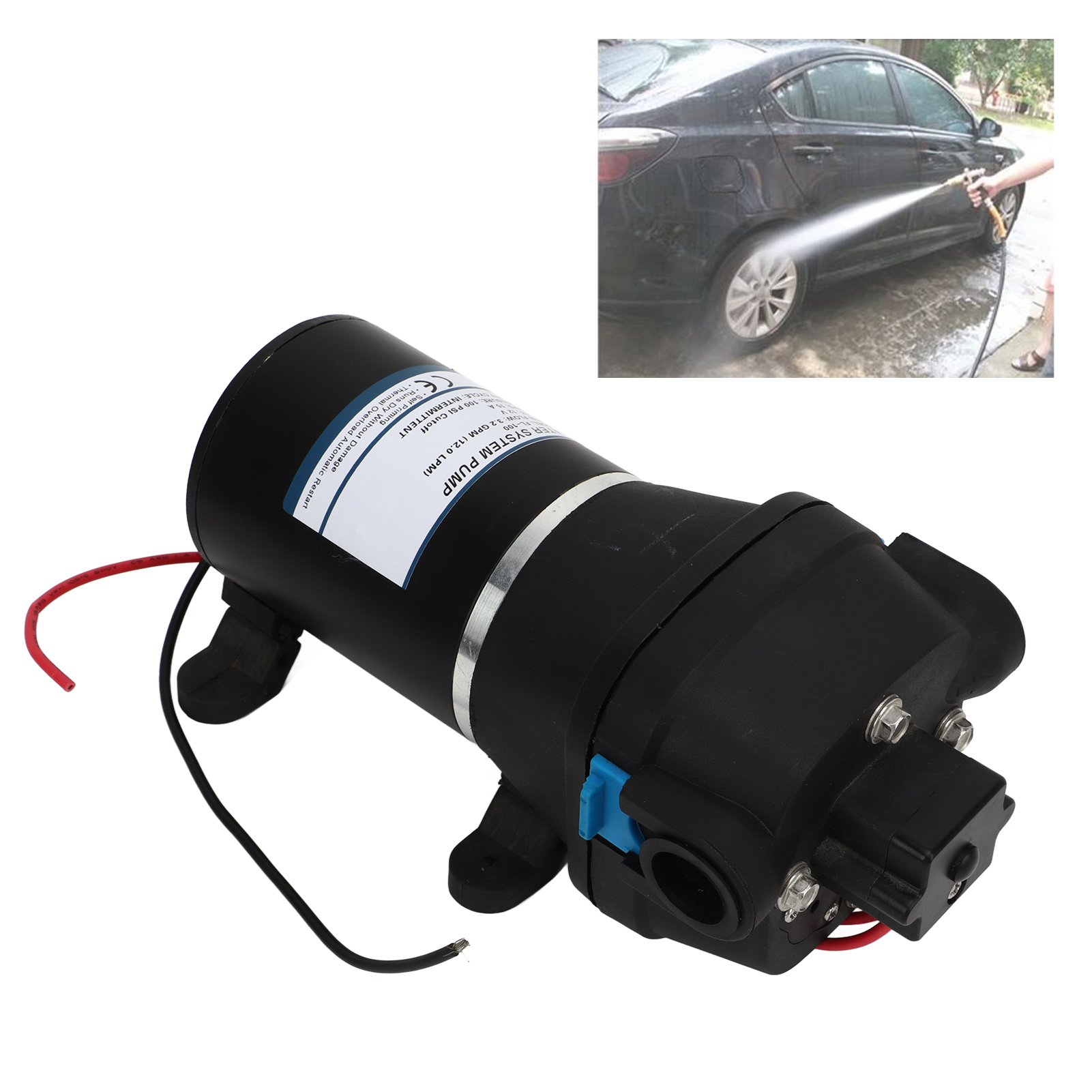 Fl-100 Tragbare Miniatur-membranpumpe Dc12v Hochdruck (100 Psi, 3,2 Gpm) - Wasserförderpumpe