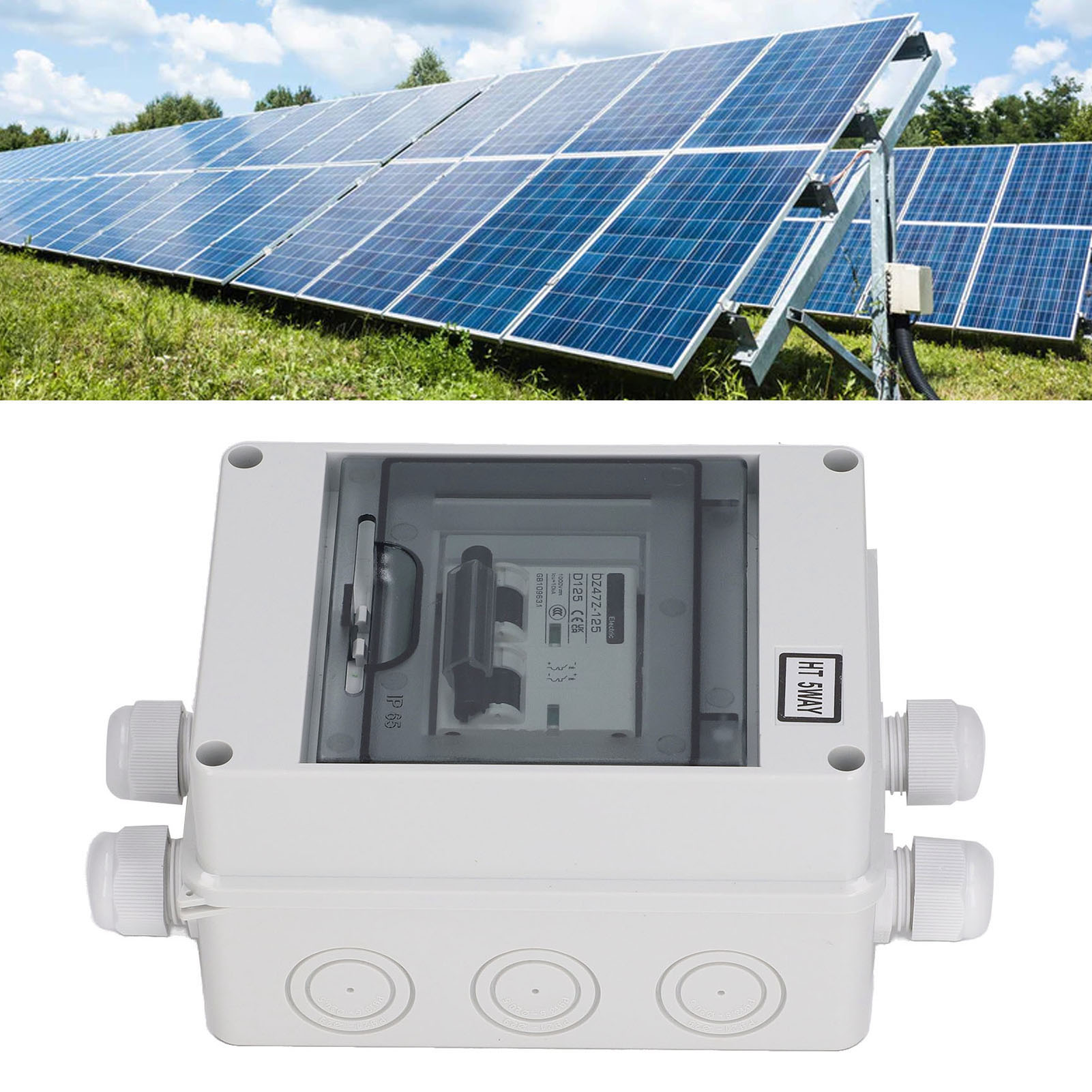 Miniatur-2p-leistungsschalter, 1000v Dc-trennschalter, 125a Dc-miniatur-leistungsschalter Für Solar-photovoltaikanlagen, Mit Schutzart Ip65.