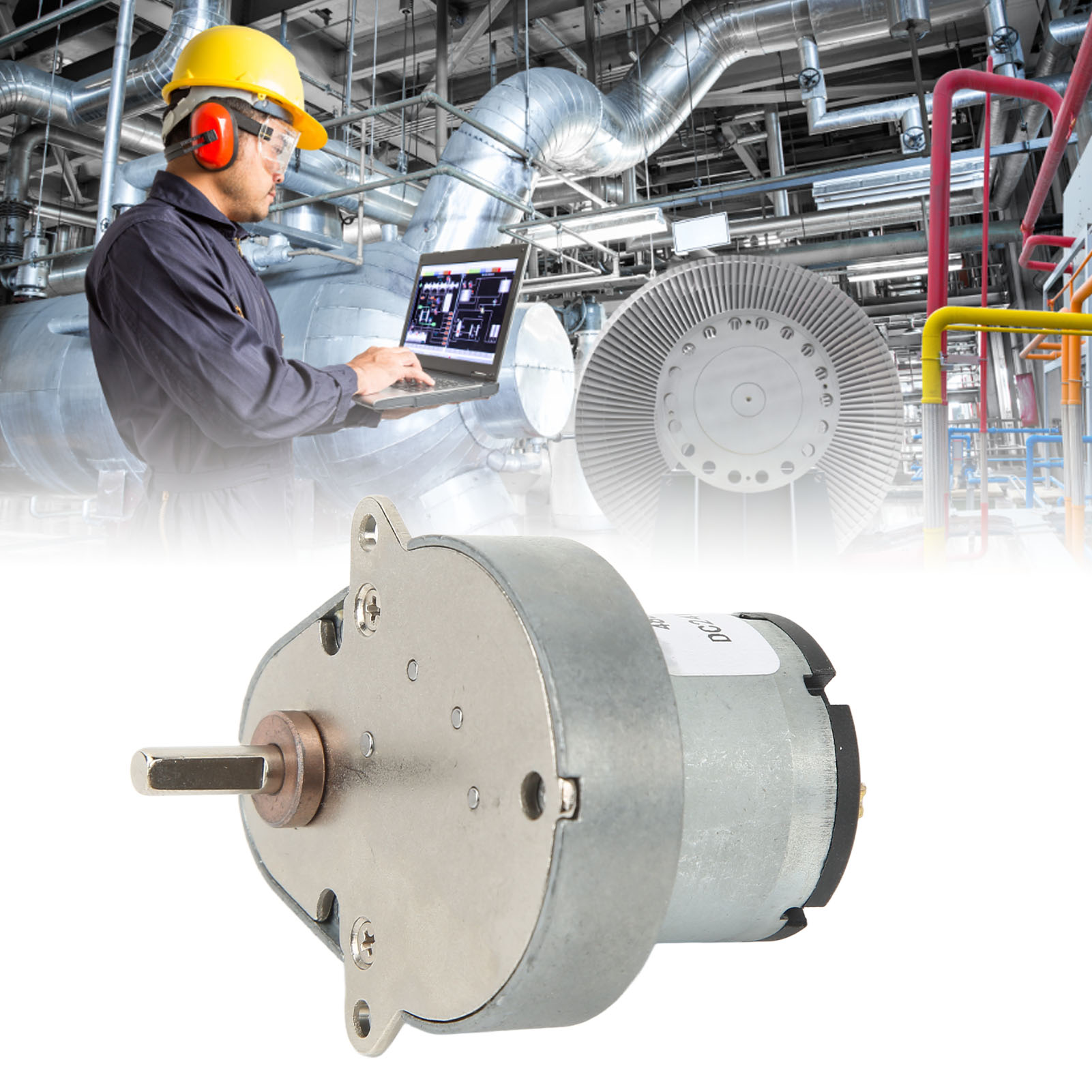 48e520 Gleichstrom-getriebemotor, Drehmomentstarker Mikromotor Mit Einstellbarer Drehzahl, 24 V Gleichstrom, 100 U/min