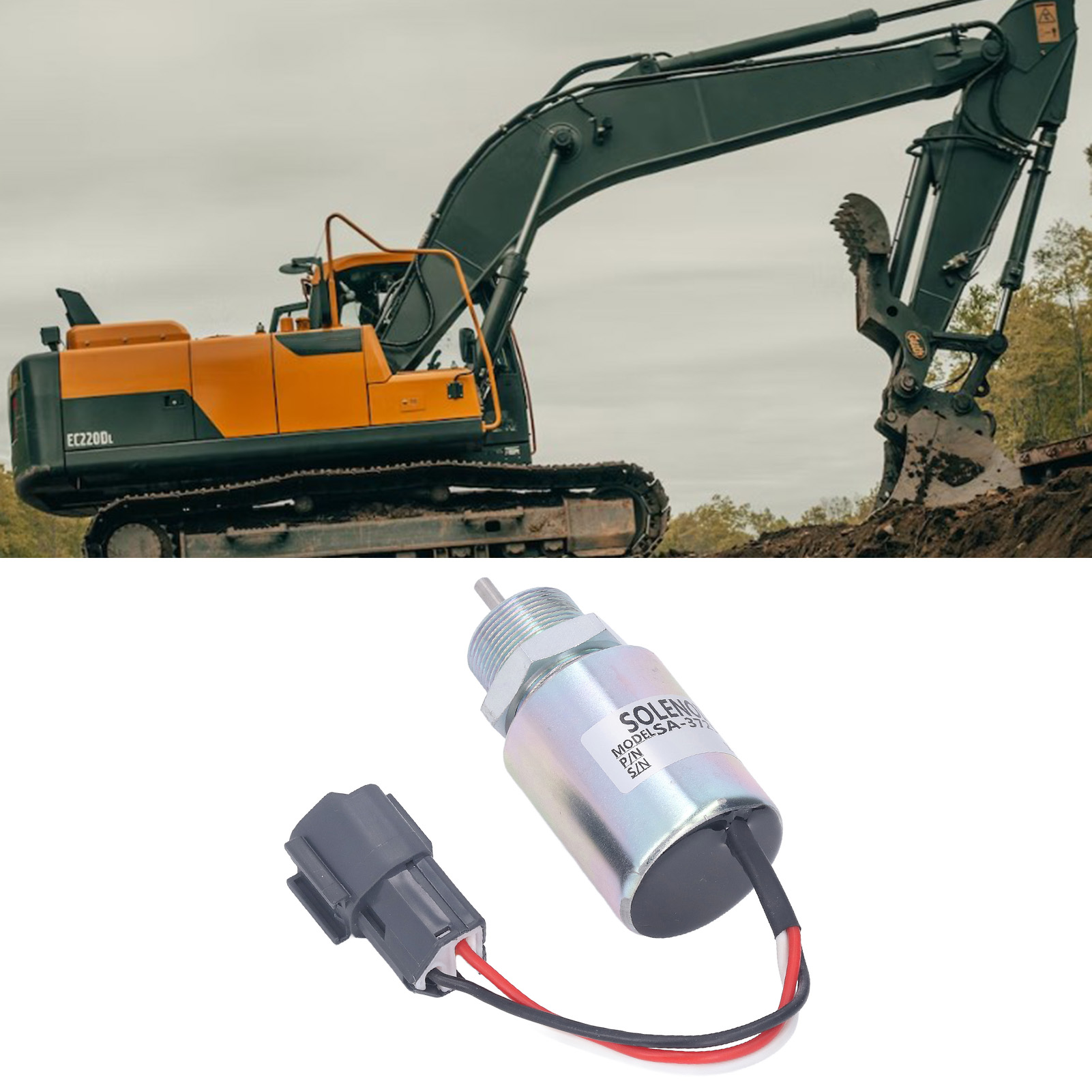 Dc24v Sa-3725-24 Kraftstoffabsperr-magnetventil, Kraftstoffabsperr-magnetventil, Motorstopp-steuerschalter Geeignet Für Mitsubishi Toro 223d Motoren.